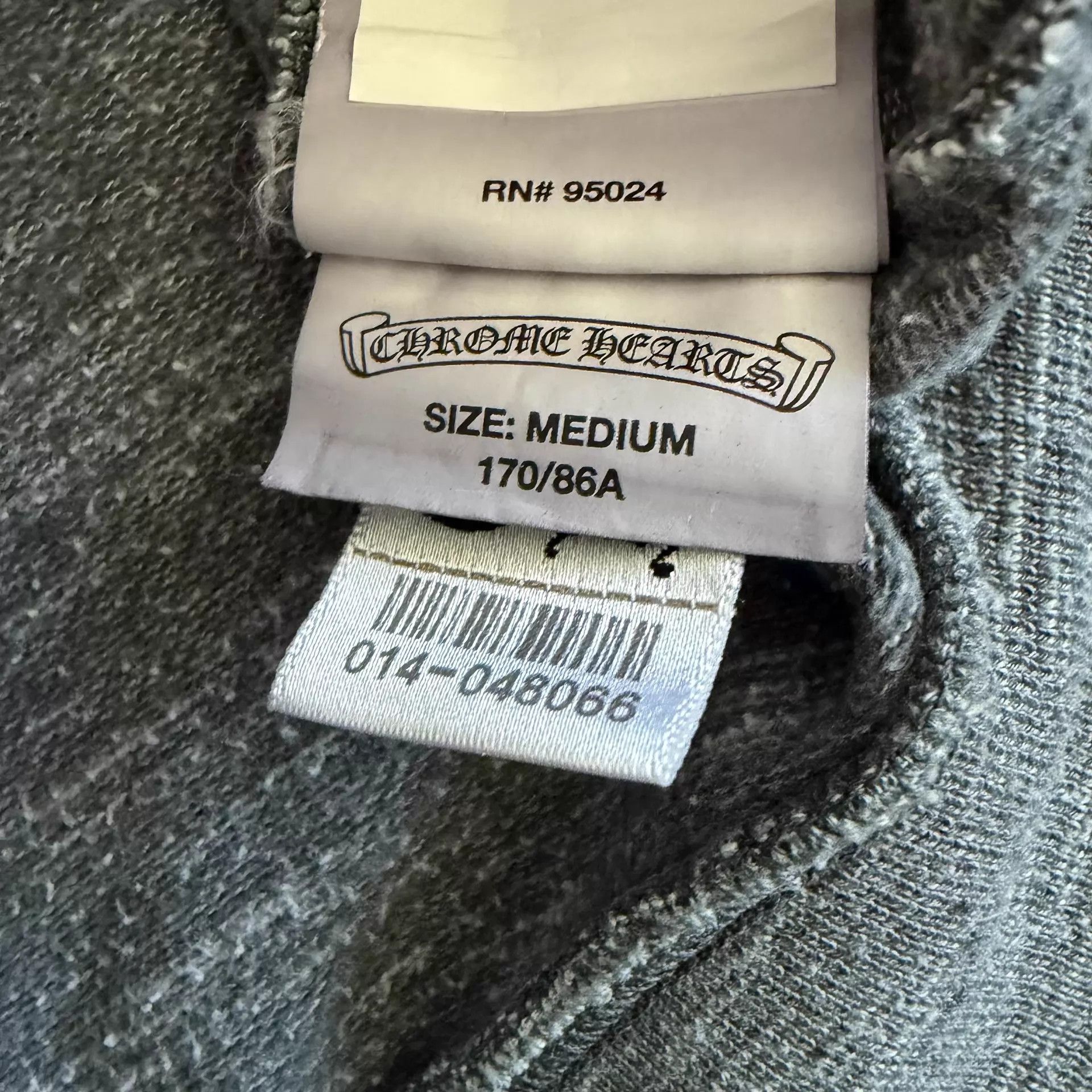 Chrome Hearts Chrome Hearts Gray Sanskrit Oversized Cross Crew M Size US M / EU 48-50 / 2 - 3 Thumbnail