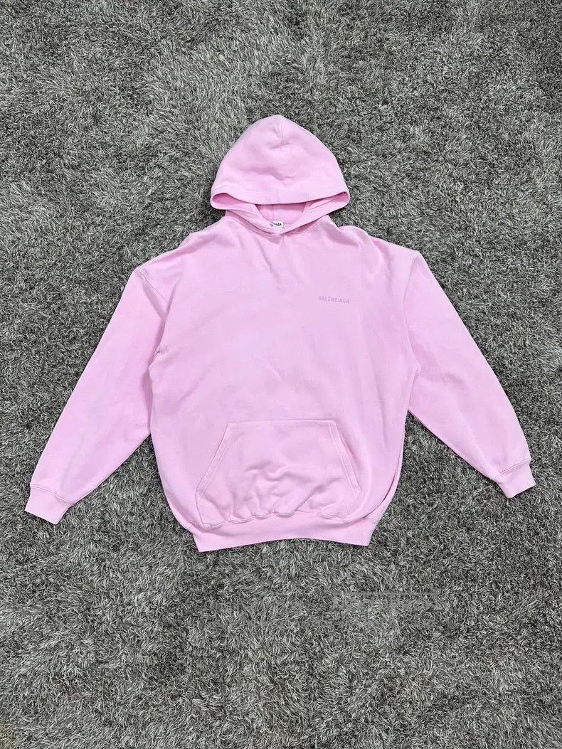 Balenciaga Balenciaga Pink Front and Back Logo Hoodie Size US S / EU 44-46 / 1 - 1 Thumbnail