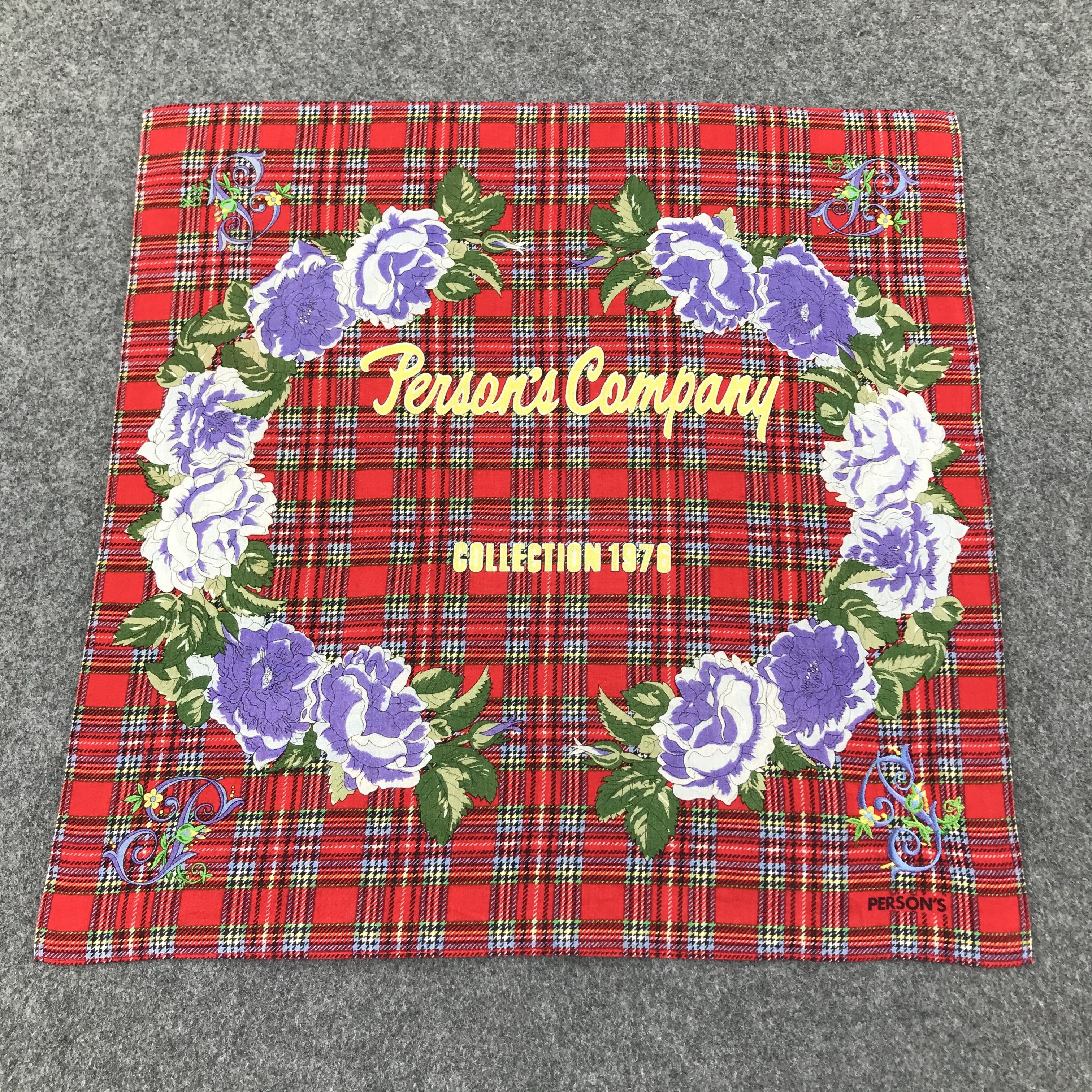 Japanese Brand × PERSON'S × Vintage Person's Handkerchief Neckerchief Bandana H257 Size ONE SIZE - 1 Thumbnail