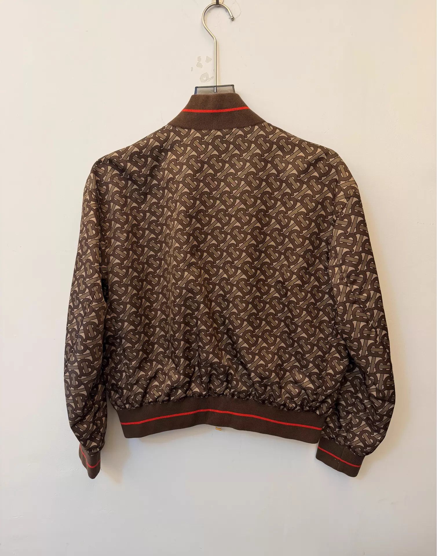 Burberry Burberry Logo Print Jacket Saddle Brown Sz 8 New Auth Size M / US 6-8 / IT 42-44 - 2 Thumbnail