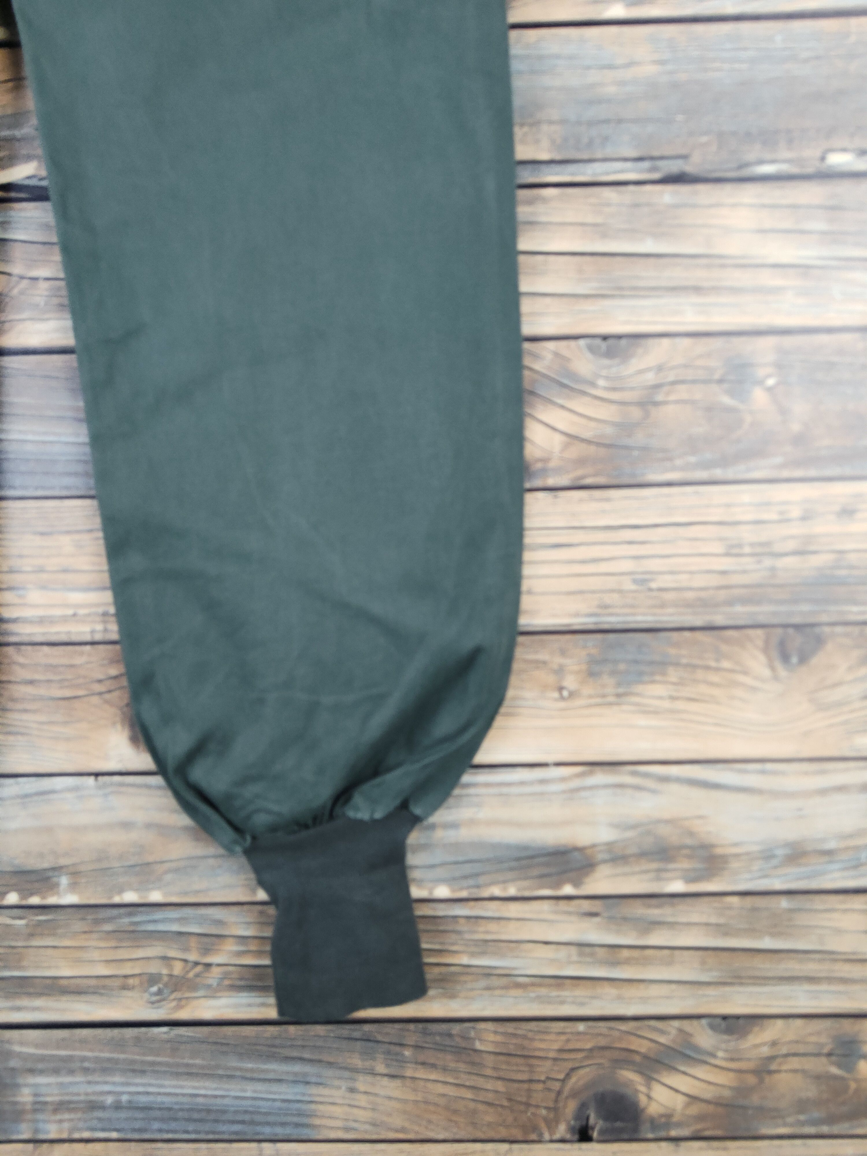 Japanese Brand DL Blue Brain Dark Green Multipocket Joggers #2398 Size 27" / US 4 / IT 40 - 11 Thumbnail