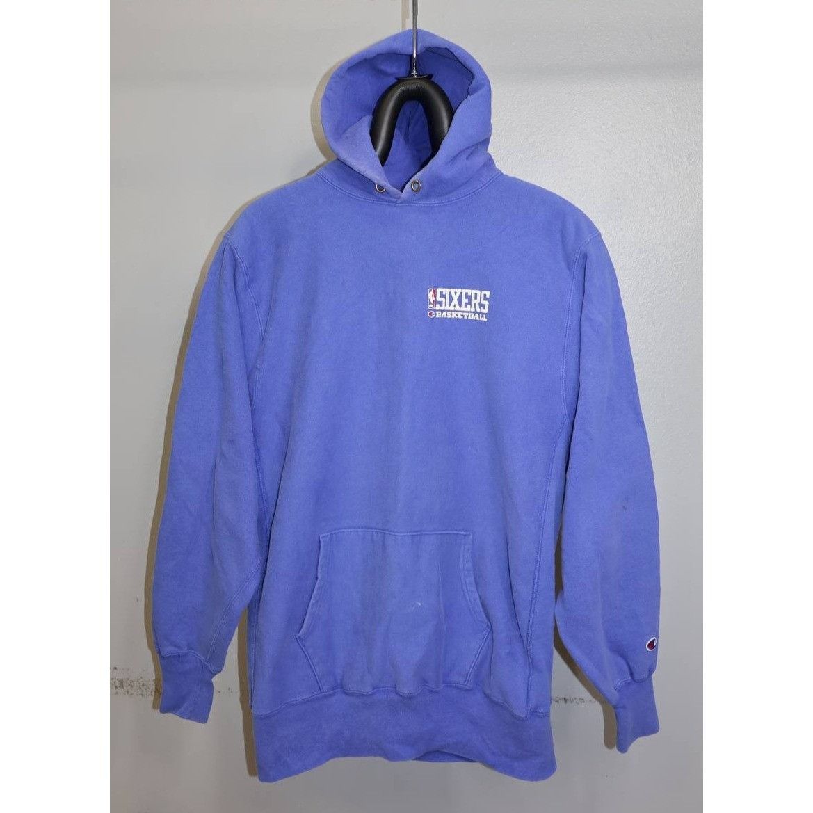 Champion Vintage 90s Champion Reverse Weave Philadelphia 76ers Hoodie Size US XXL / EU 58 / 5 - 1 Thumbnail