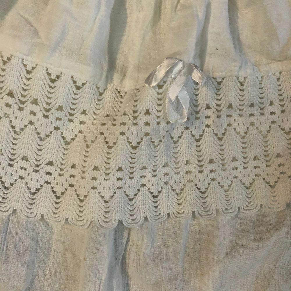 Designer Pre Owned White Hand Made Blouse M Size M / US 6-8 / IT 42-44 - 4 Thumbnail
