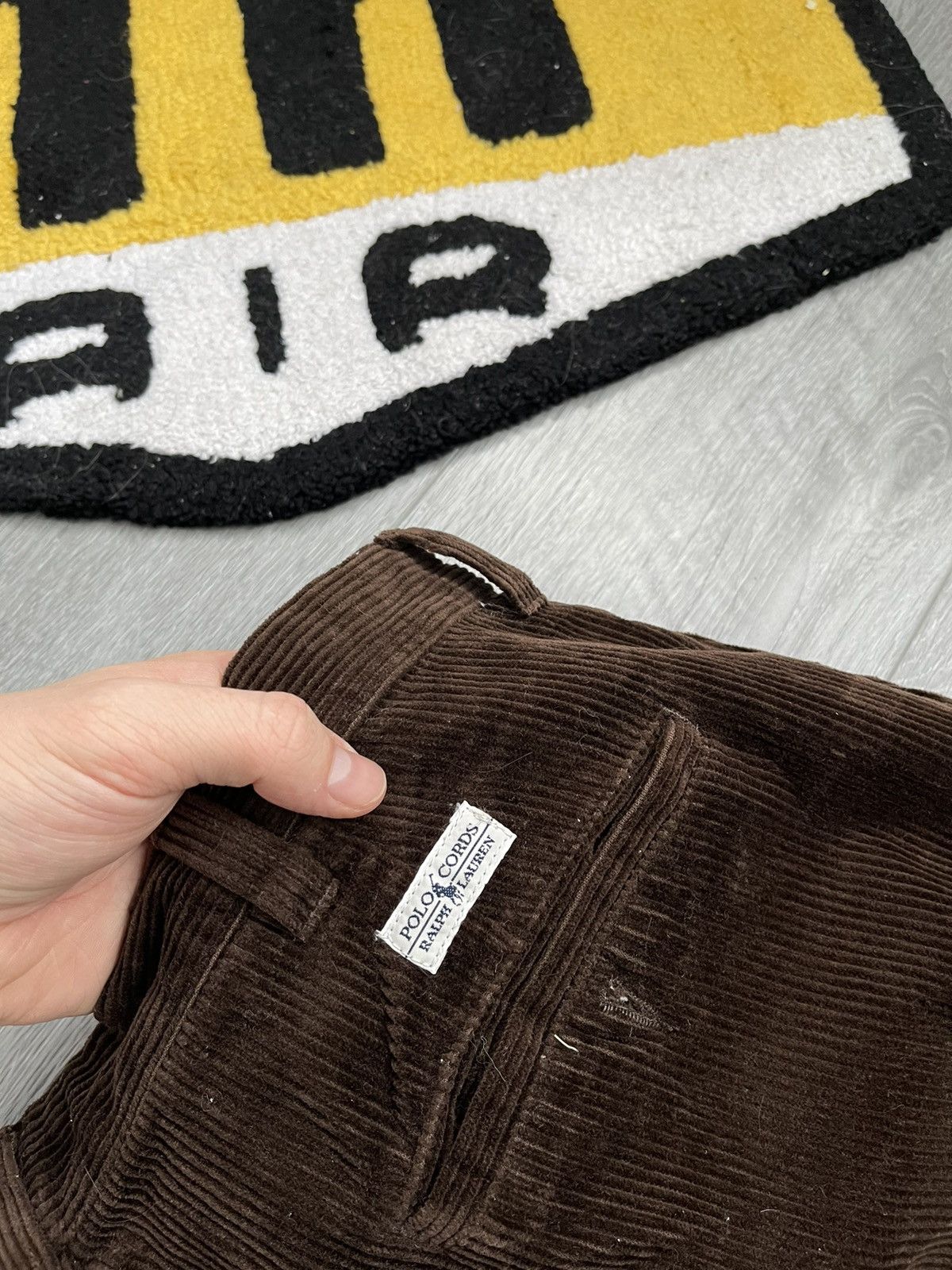Polo Ralph Lauren × Velvet × Vintage Vintage Polo Ralph Lauren Velvet Brown Pants Y2K Corduroy Size US 38 / EU 54 - 3 Thumbnail