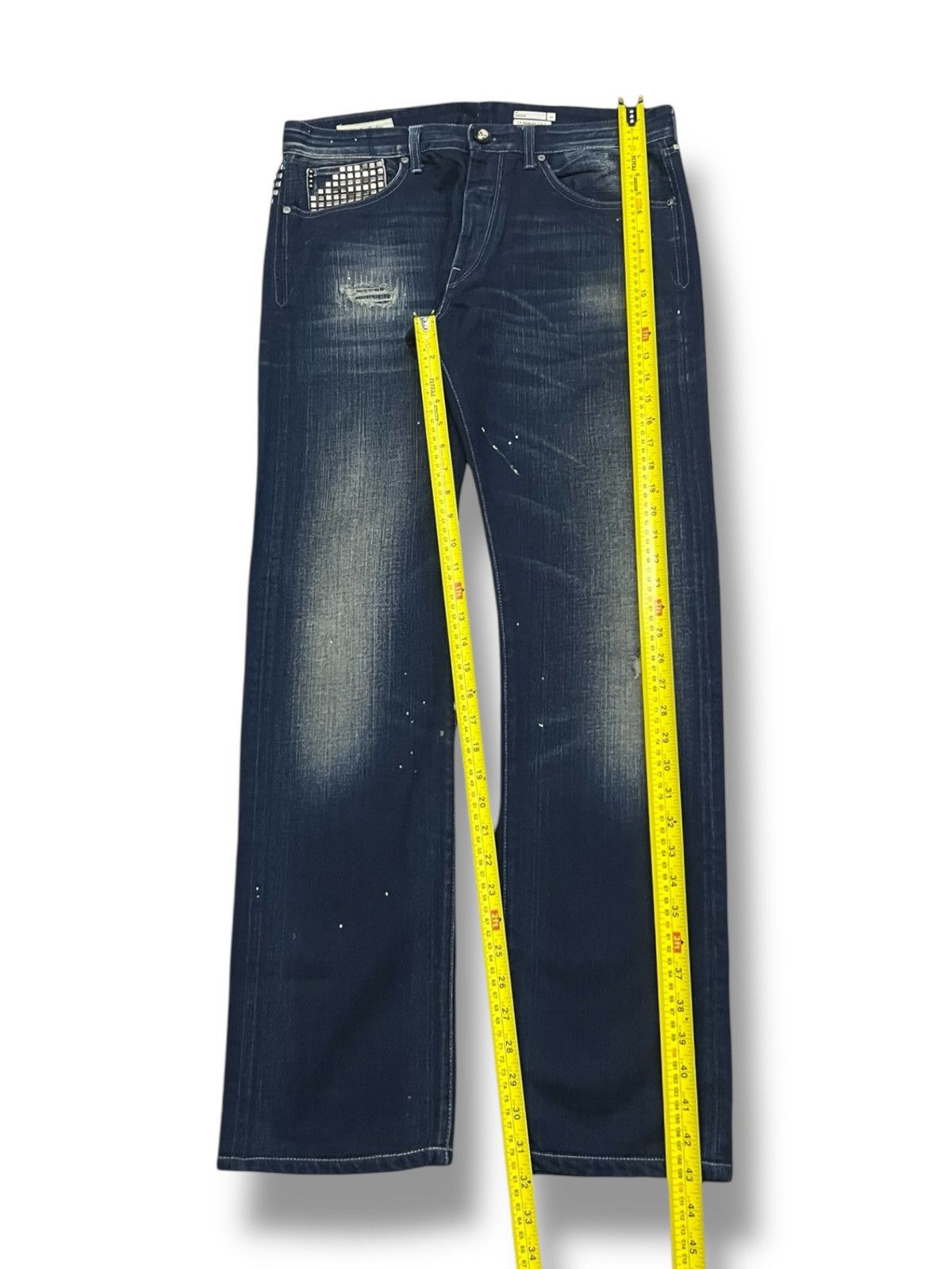 Replay Vintage Archive Replay AMEDEO “Studded”Y2K Italian Denim W35 Size US 35 - 12 Thumbnail