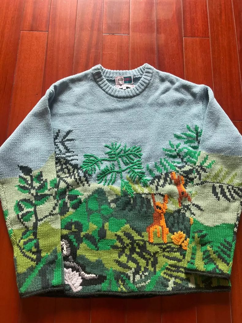 Kenzo Kenzo Women's Graphic Sweater - dmc Size US M / EU 48-50 / 2 - 1 Thumbnail