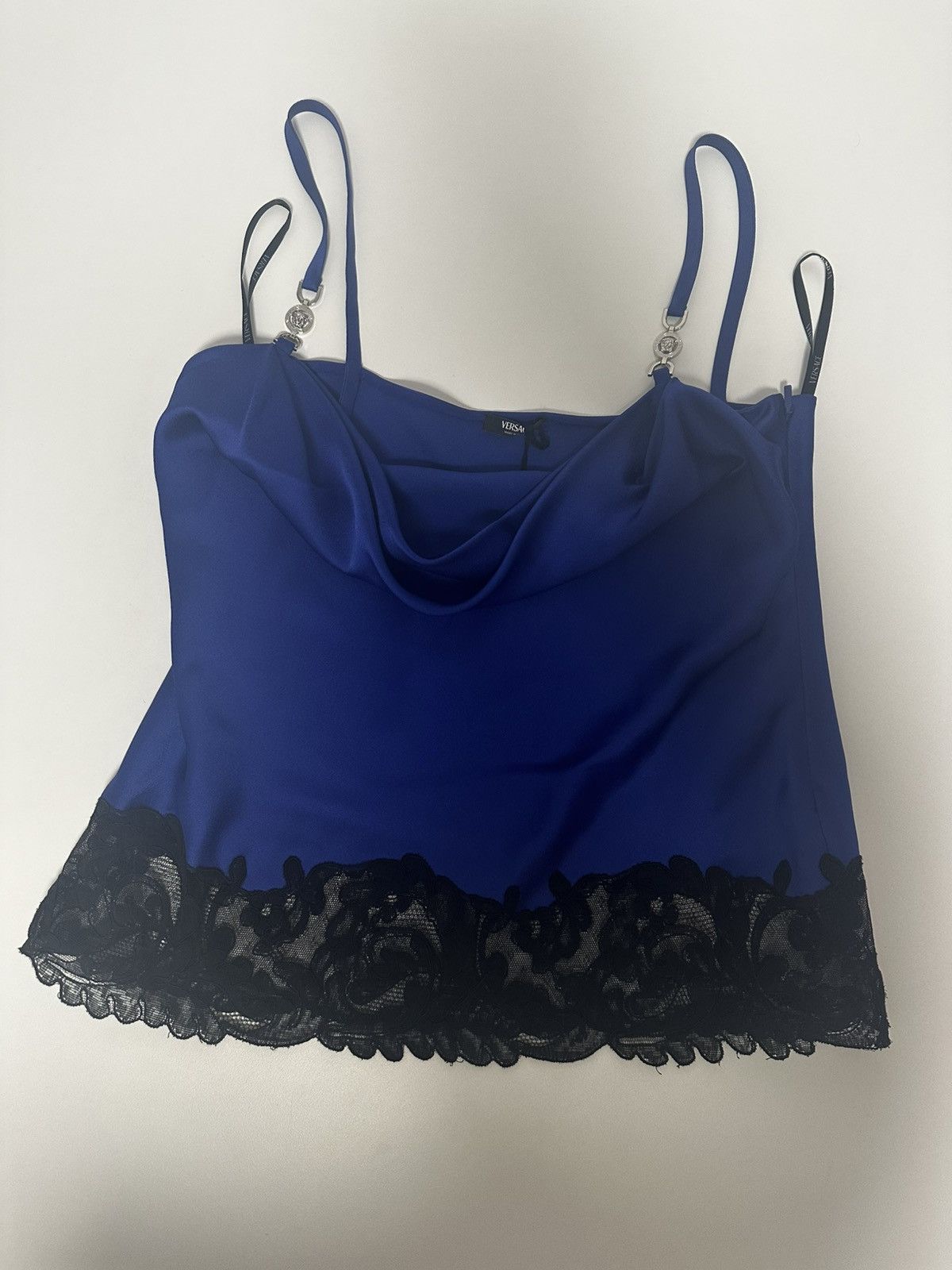 Versace Versace Blue Camisole Top Size M / US 6-8 / IT 42-44 - 6 Thumbnail