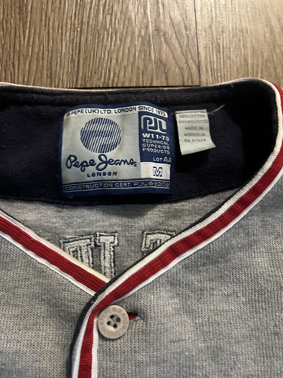 Pepe Jeans Vintage 90’s Pepe Jeans Jnco Style Bulldog Baseball Shirt Size US M / EU 48-50 / 2 - 4 Thumbnail