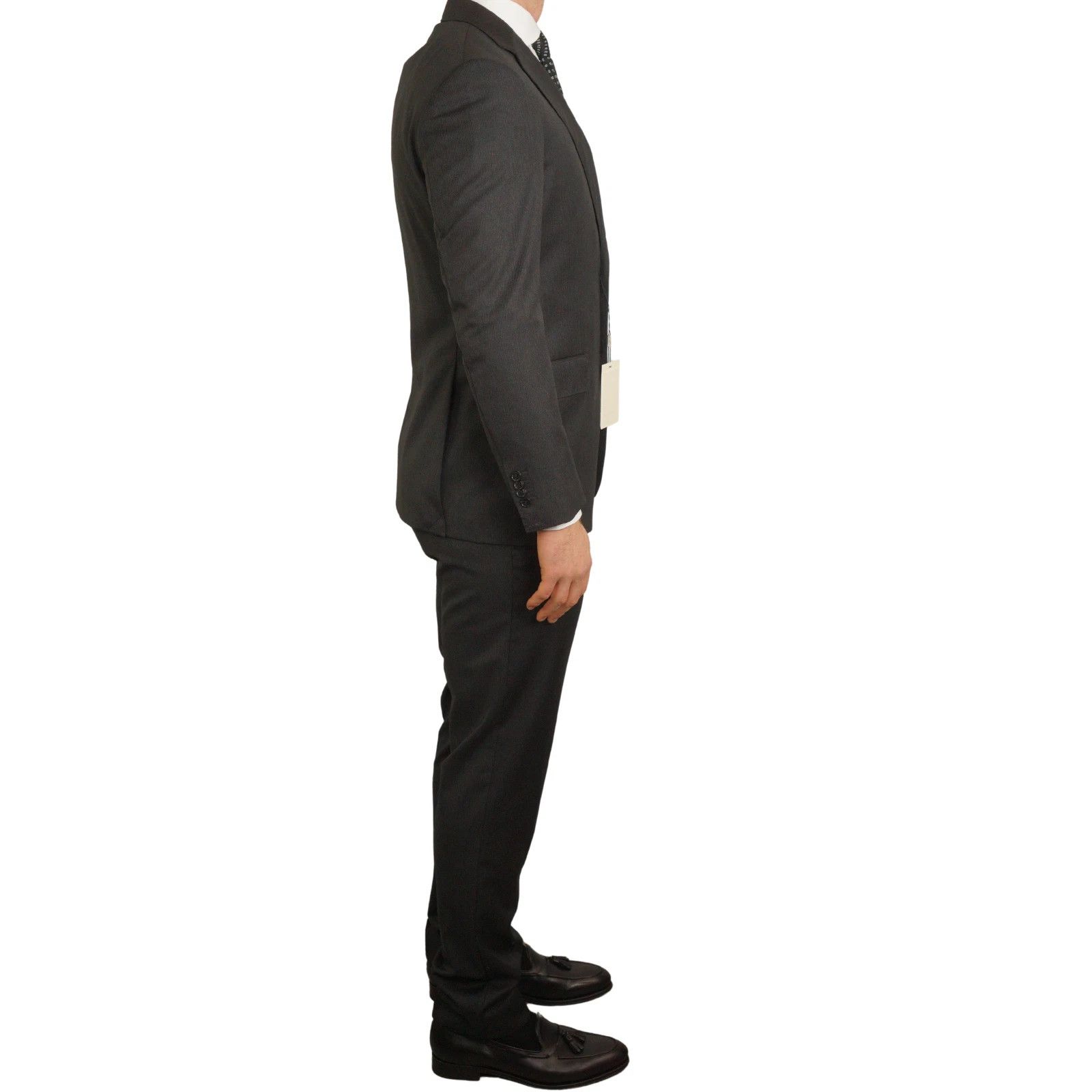 Suitsupply Men Suitsupply Suit Napoli Pinstriped Grey Wool 110 UK/US38 Size 38R - 2 Thumbnail