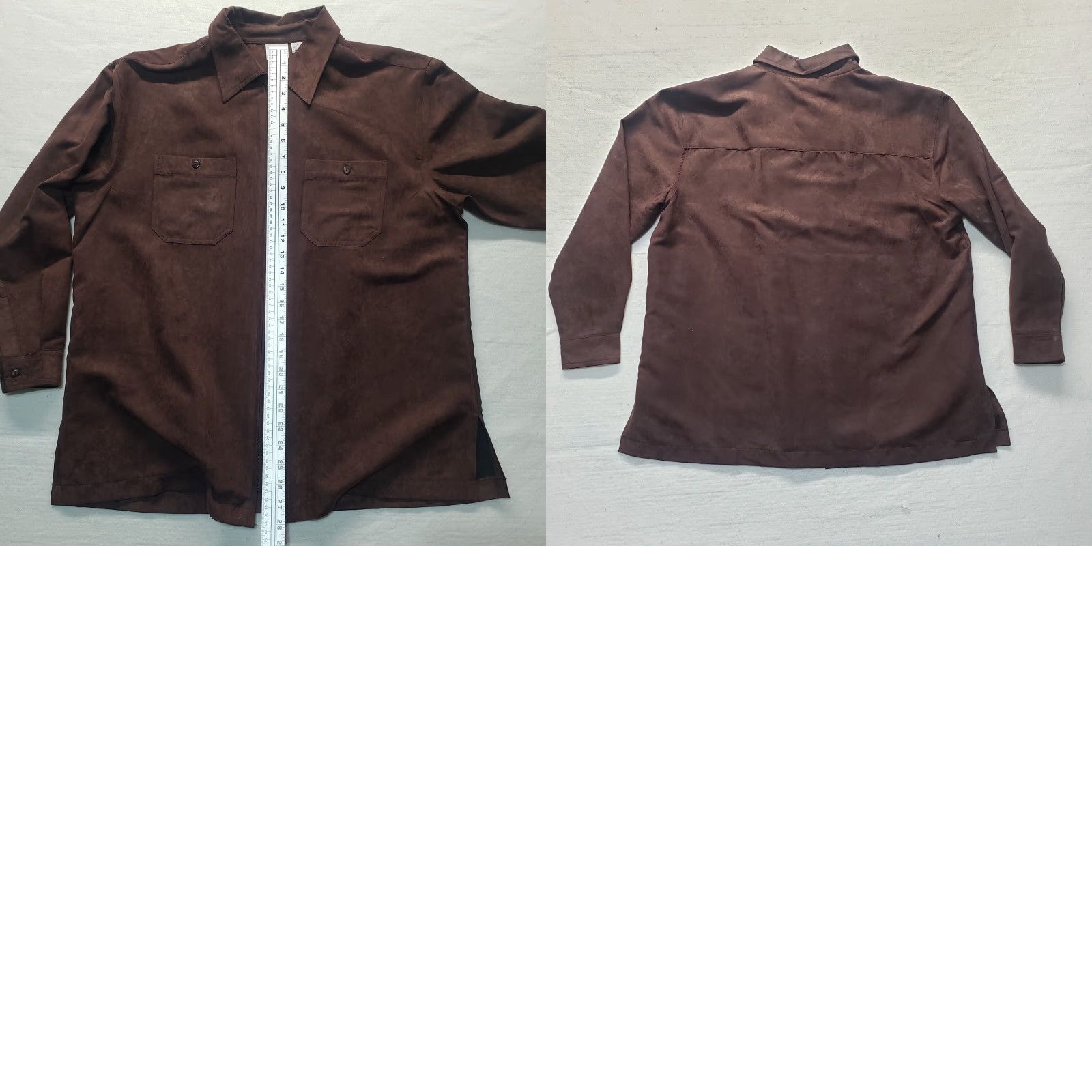 Vintage NEW Carolina Colours Solid Brown Long Sleeve Collar Zip Up Jacket Size 16W NEW Size XXL / US 16-18 / IT 52-54 - 8 Thumbnail