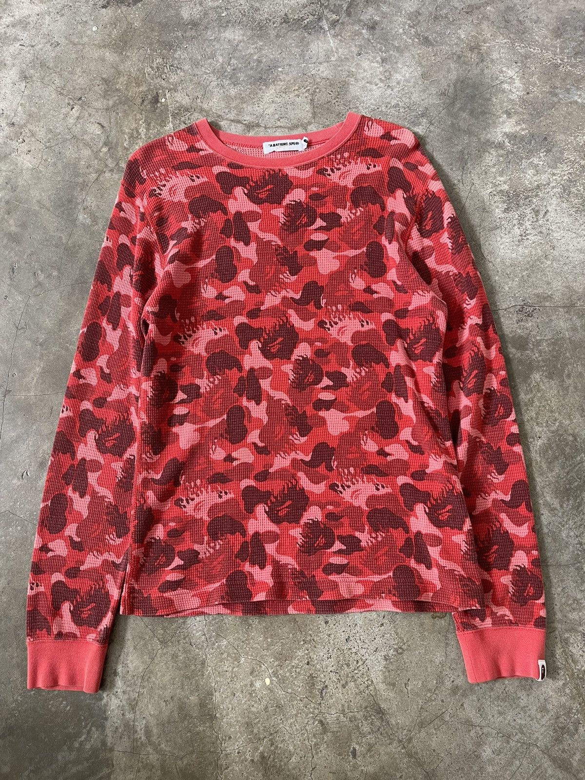 Bape Bape Red Fire Camo Longsleeve Thermal Size US M / EU 48-50 / 2 - 1 Thumbnail