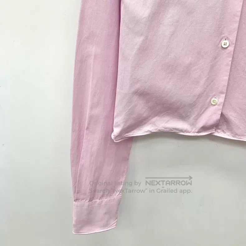 Prada Prada 24 styles of pink lapel twisted long-sleeved shirts Size XS / US 0-2 / IT 36-38 - 4 Thumbnail