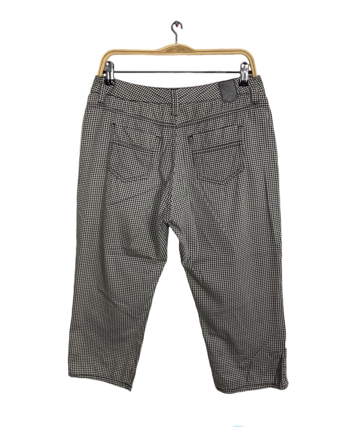 Japanese Brand × Vintage Michiko London Jeans Design Plaid Zipper Short Pants Size US 30 / EU 46 - 2 Thumbnail