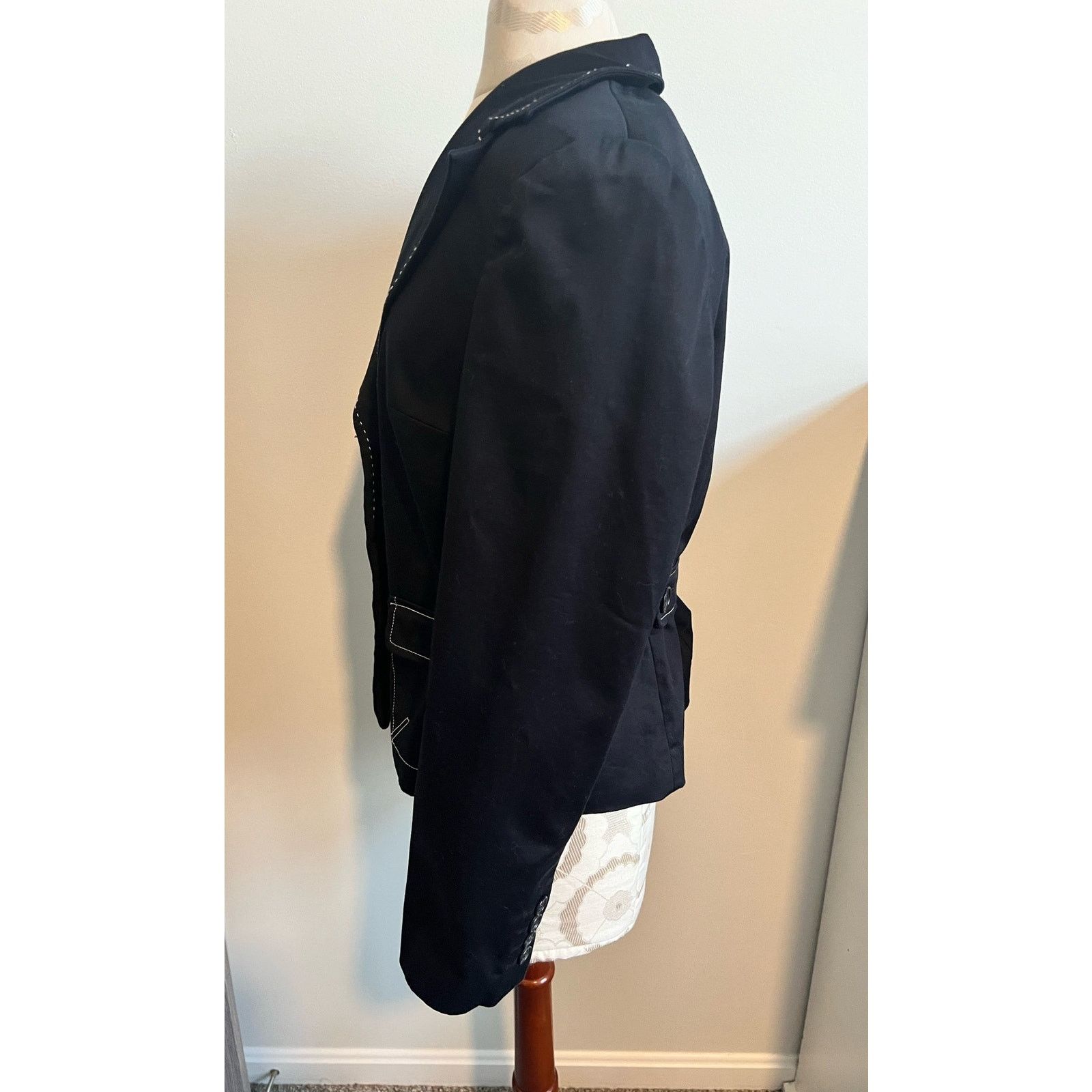 Worthington Worthington Women's Stretch Black Blazer Jacket Size 10 Size L / US 10 / IT 46 - 4 Thumbnail