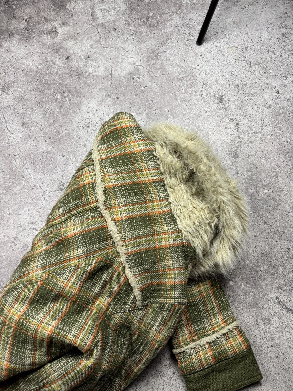Japanese Brand VINTAGE FAUX FUR CROPPED BOMBER JACKET TARTAN JAPANESE STYLE Size S / US 4 / IT 40 - 4 Thumbnail
