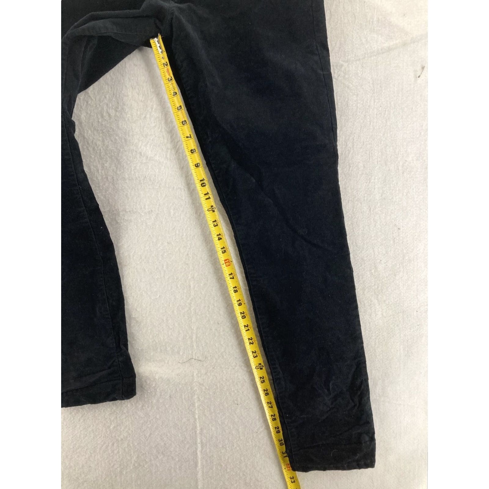 Gap Gap Corduroy Pants Womens 32T Black Stretch Slim Size 24" / US 00 / IT 34 - 6 Thumbnail