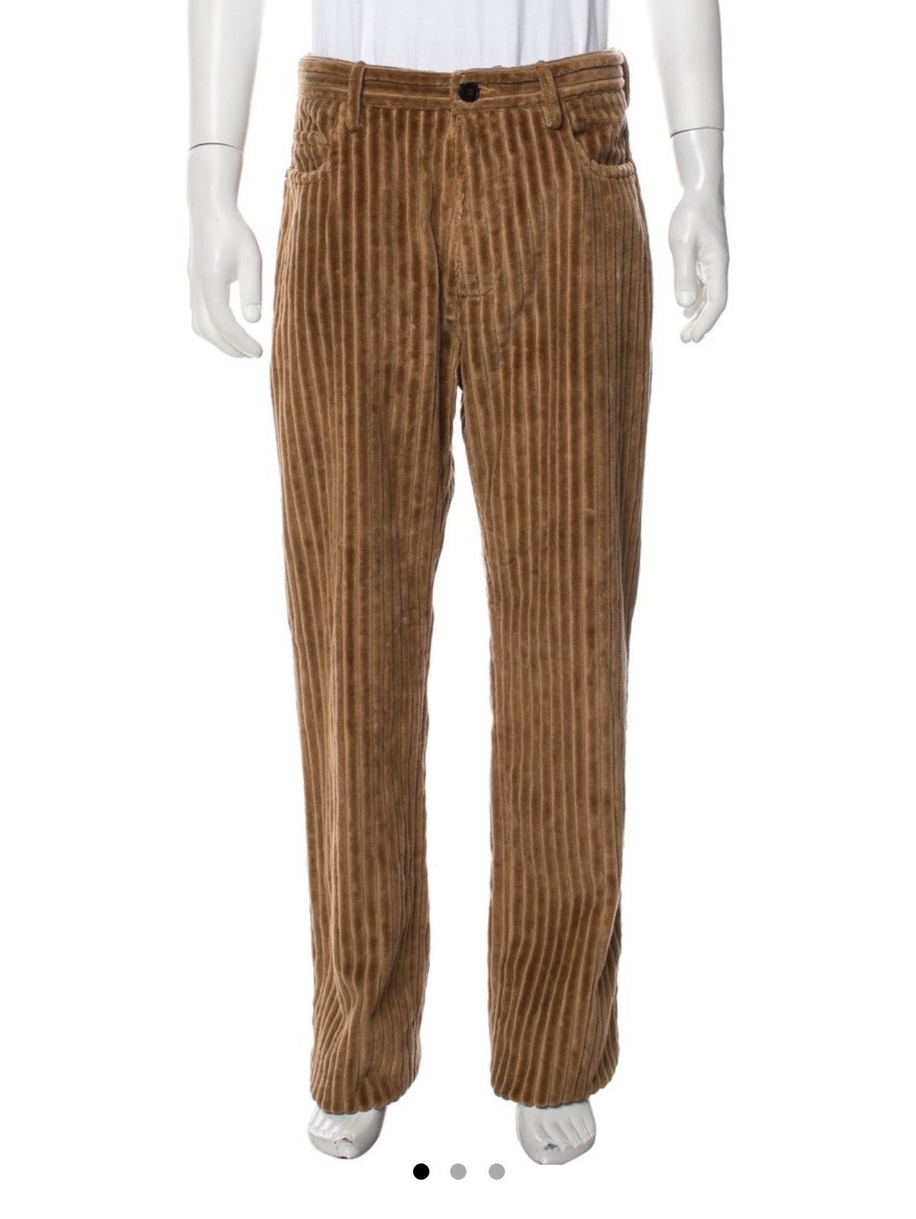 AMI AMI Paris Macro Wale Corduroy Straight Fit Trousers Size US 32 / EU 48 - 6 Thumbnail