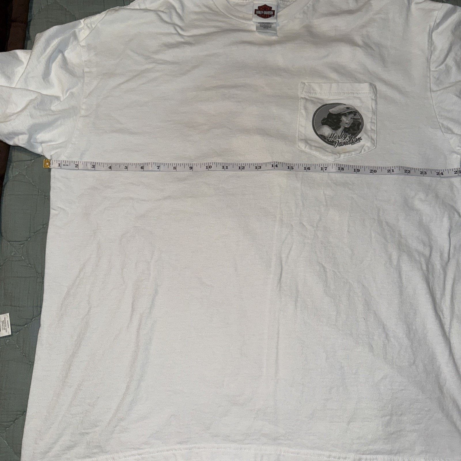 Harley Davidson Harley Davidson 2014 White Pocket Tee Hellbender 2XL Biker Size US XXL / EU 58 / 5 - 8 Thumbnail
