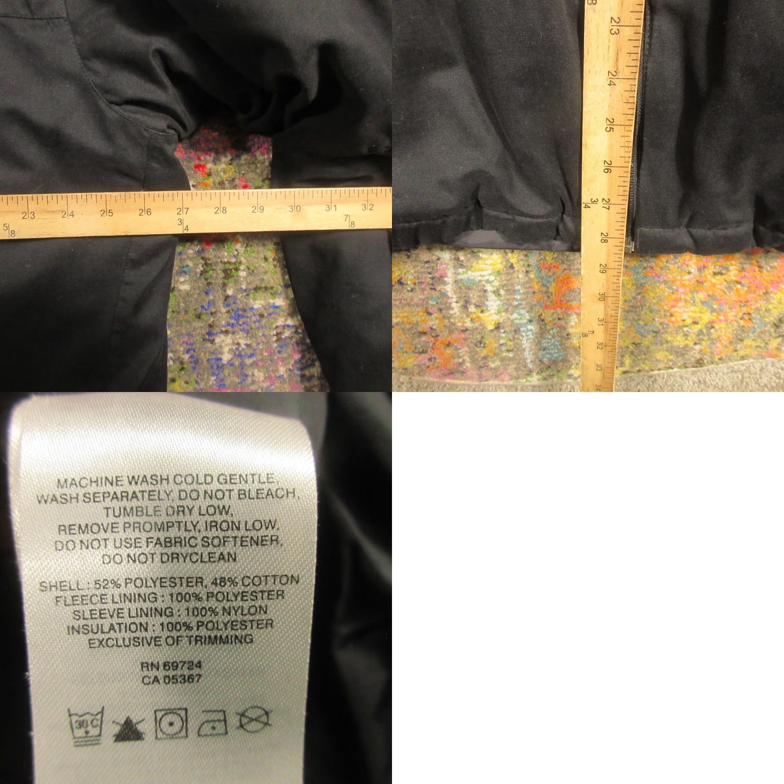 Vintage Columbia Jacket Mens XL Solid Black Insulated Fleece Lined Omni-Shield Windbreaker Waterproof Casual Winter Fall Spring EUC Size US XL / EU 56 / 4 - 8 Thumbnail