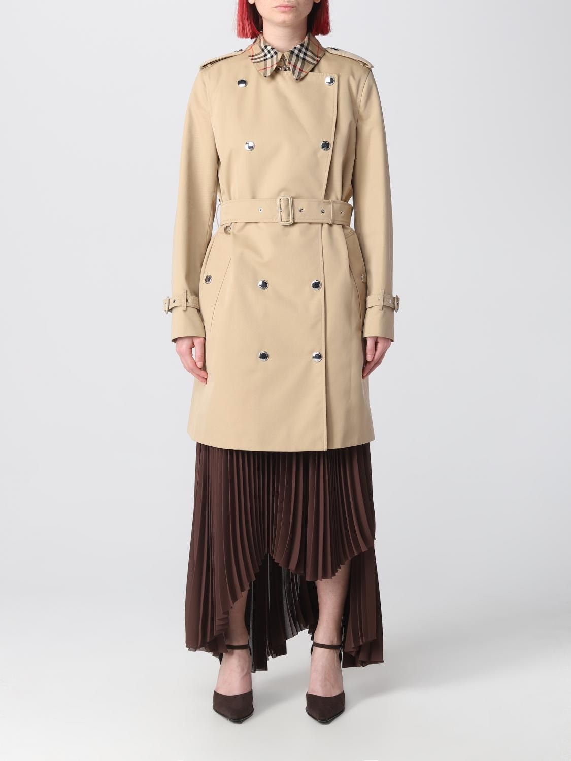 Burberry Burberry Check Collar Gabardine Trench Coat Size S / US 4 / IT 40 - 3 Thumbnail