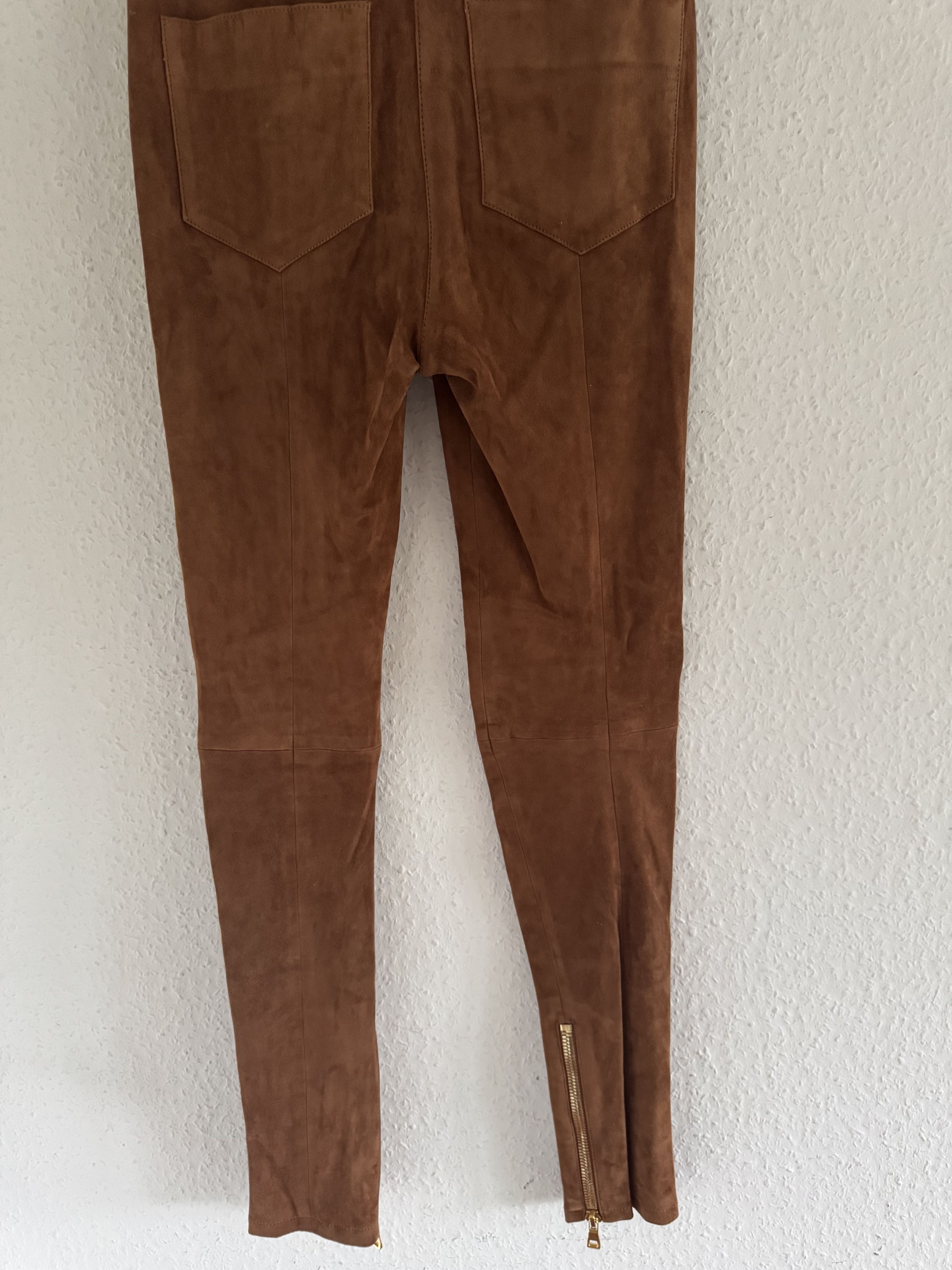 Balmain Suede High-Waist Trousers Size US 26 / EU 42 - 13 Thumbnail