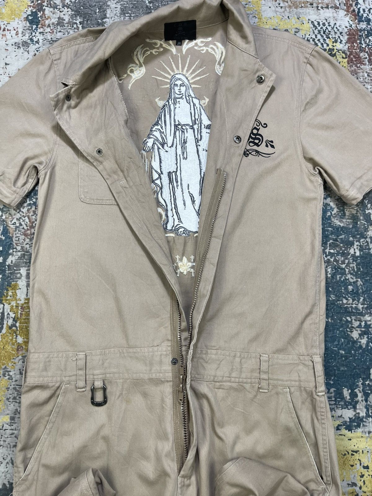 Japanese Brand Cool Drive Strike Virgin Mary Embroidered Jumpsuits Size US S / EU 44-46 / 1 - 12 Thumbnail