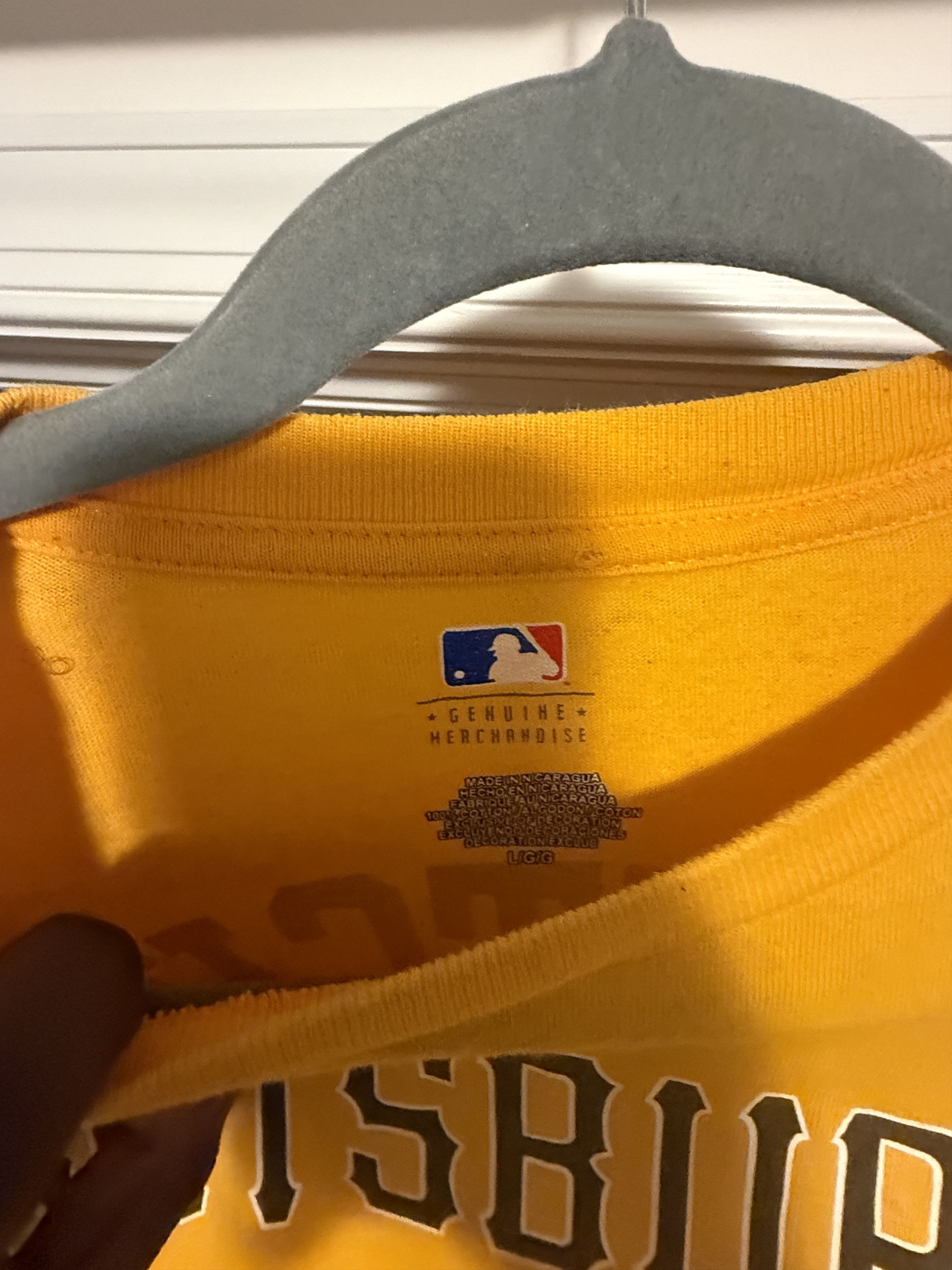 MLB Pittsburgh Pirates Andrew McCutchen #22 Yellow T-Shirt Size US L / EU 52-54 / 3 - 3 Thumbnail