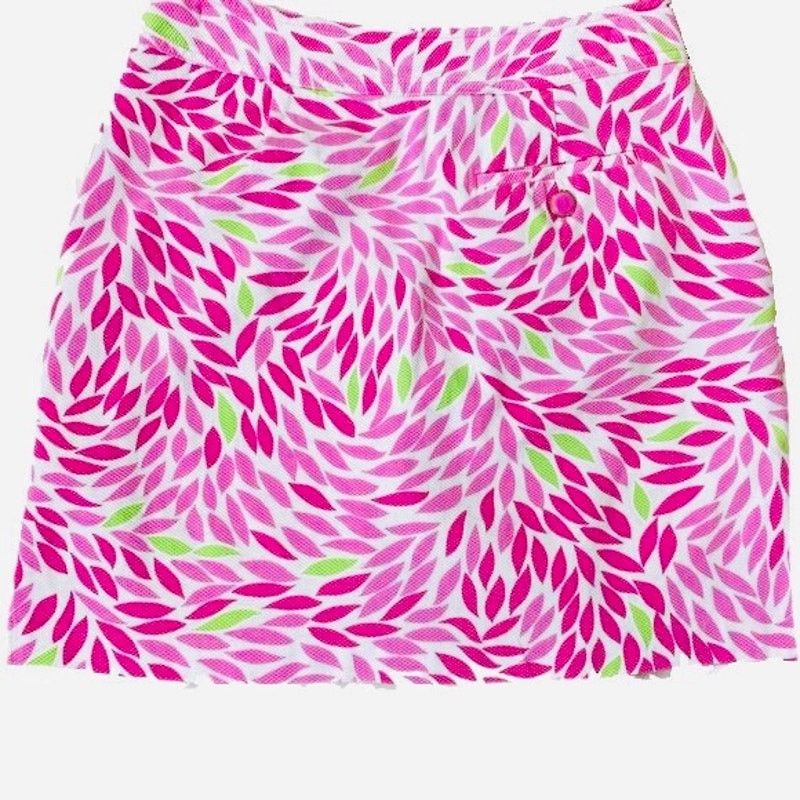 Nike EP PRO Pink White Floral Abstract Pattern Print Mini Skirt Size 27" / US 4 / IT 40 - 11 Thumbnail