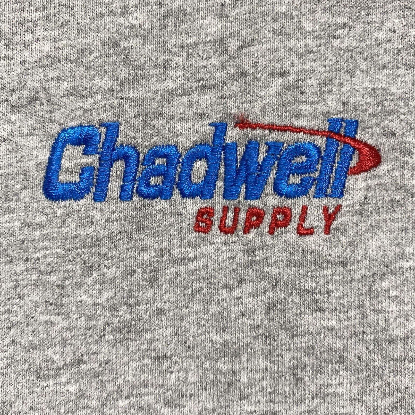 Port & Company VINTAGE Port & Company T-Shirt Mens Medium Gray Short Sleeve Embroidered Chadwell Supply Logo City Work Theme Size US M / EU 48-50 / 2 - 2 Thumbnail