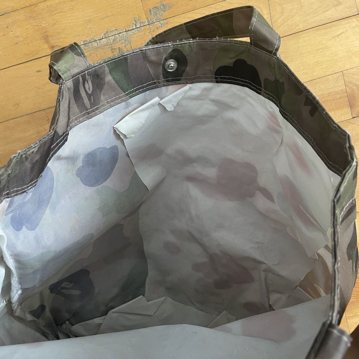 Bape Bape Camo Green and Black Tote Bag Size ONE SIZE - 7 Thumbnail