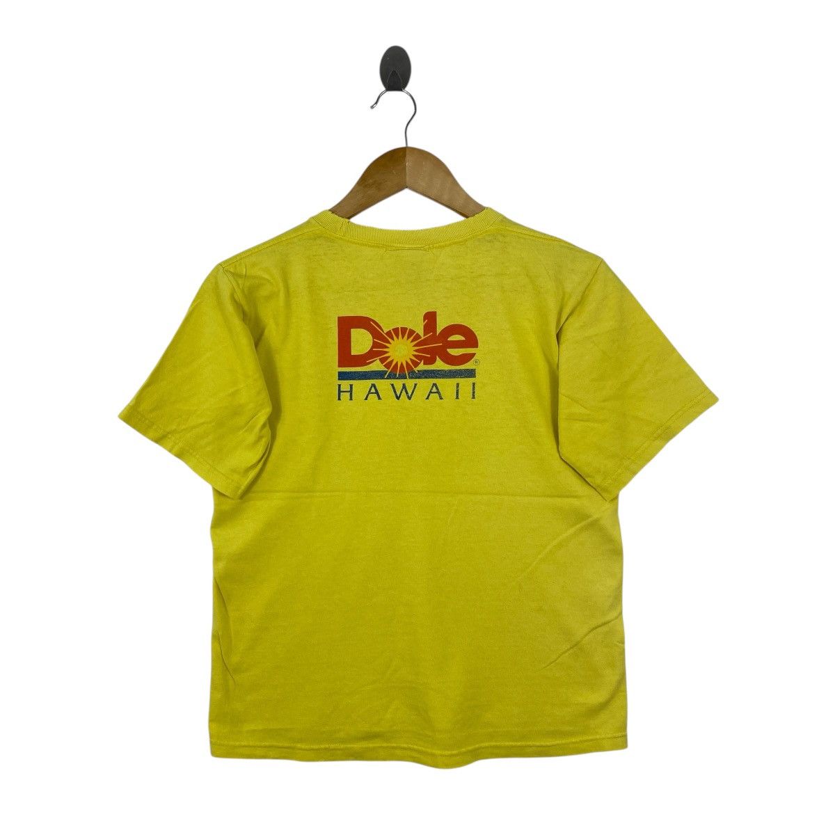 Vintage Vintage Dole Hawaii T Shirt Yellow USA Made Graphic Tee Size S / US 4 / IT 40 - 2 Thumbnail