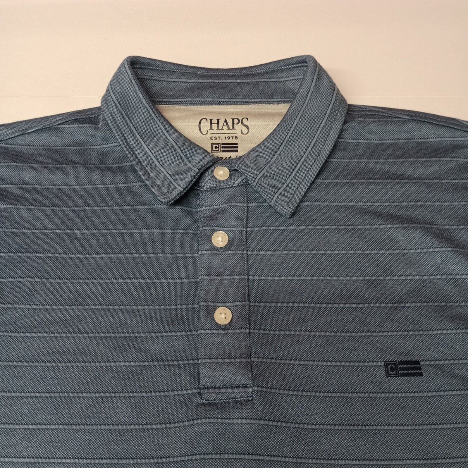 Chaps Chaps Milton Polo Shirt Men's M Ensign Blue Seacoast Wash Size US M / EU 48-50 / 2 - 2 Thumbnail