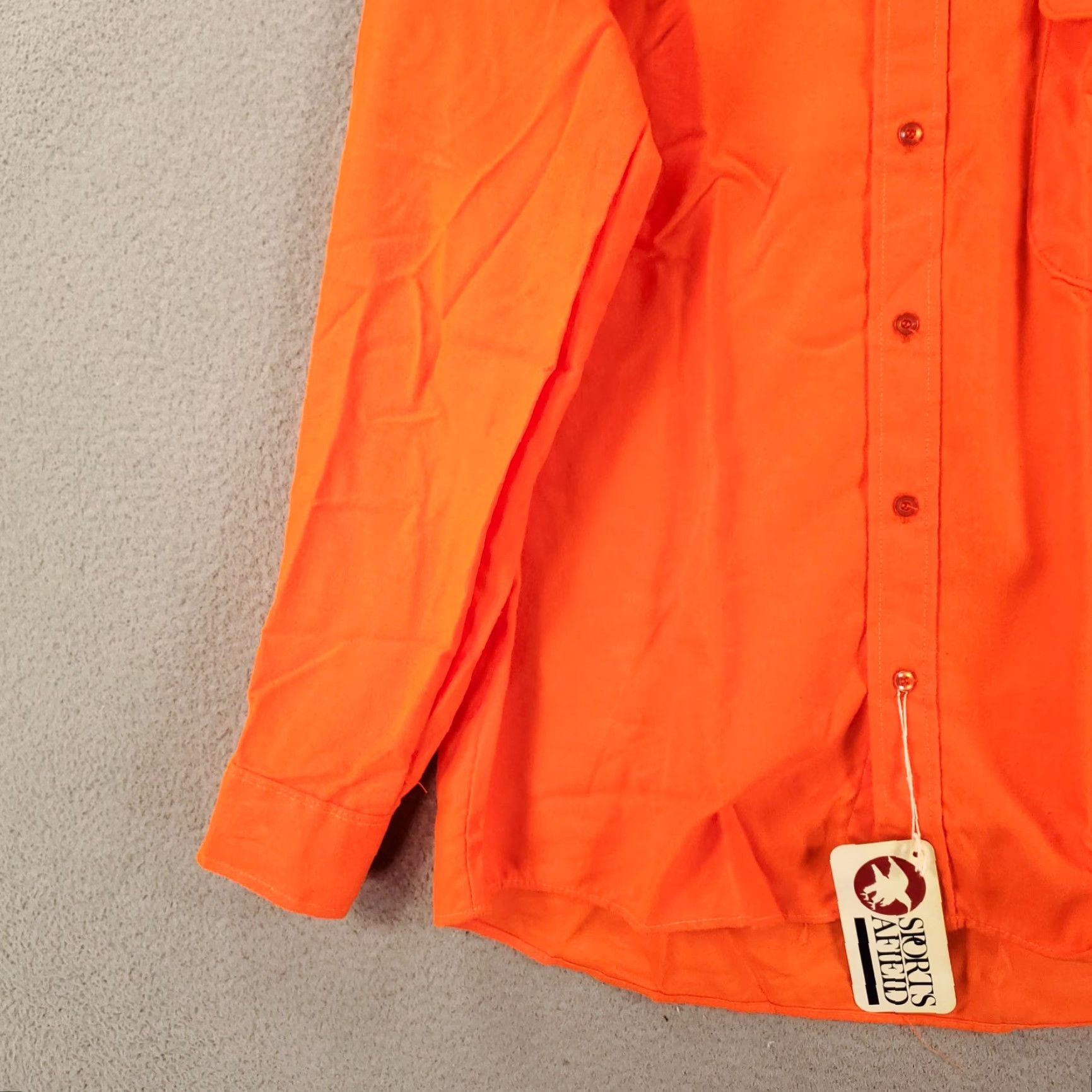 Hunter VINTAGE Sports Afield Shirt Button-Up Flannel Orange Medium Men’s Size US M / EU 48-50 / 2 - 3 Thumbnail