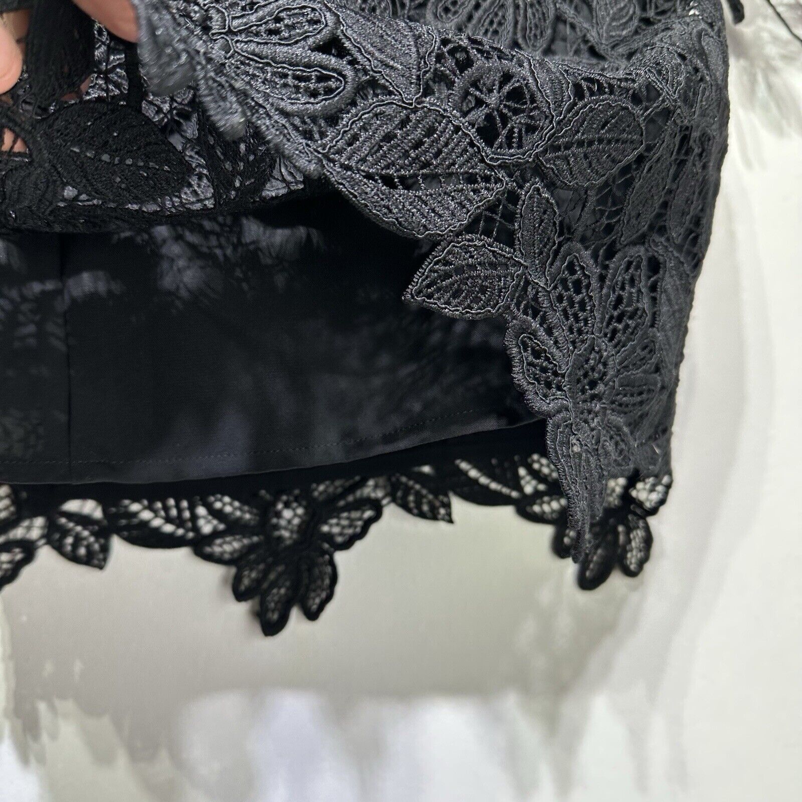 Free People Free People Dusk Lace Off Shoulder black Mini Dress Size 0 Size XS / US 0-2 / IT 36-38 - 4 Thumbnail