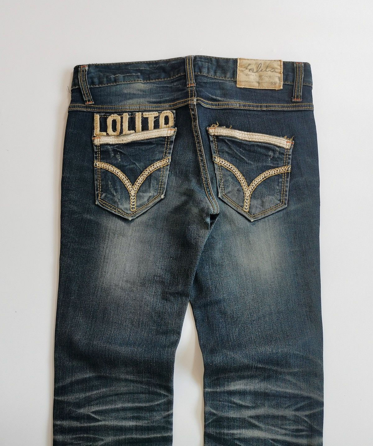 Japanese Brand Lolita Distressed Jeans Size 30" / US 8 / IT 44 - 1 Thumbnail