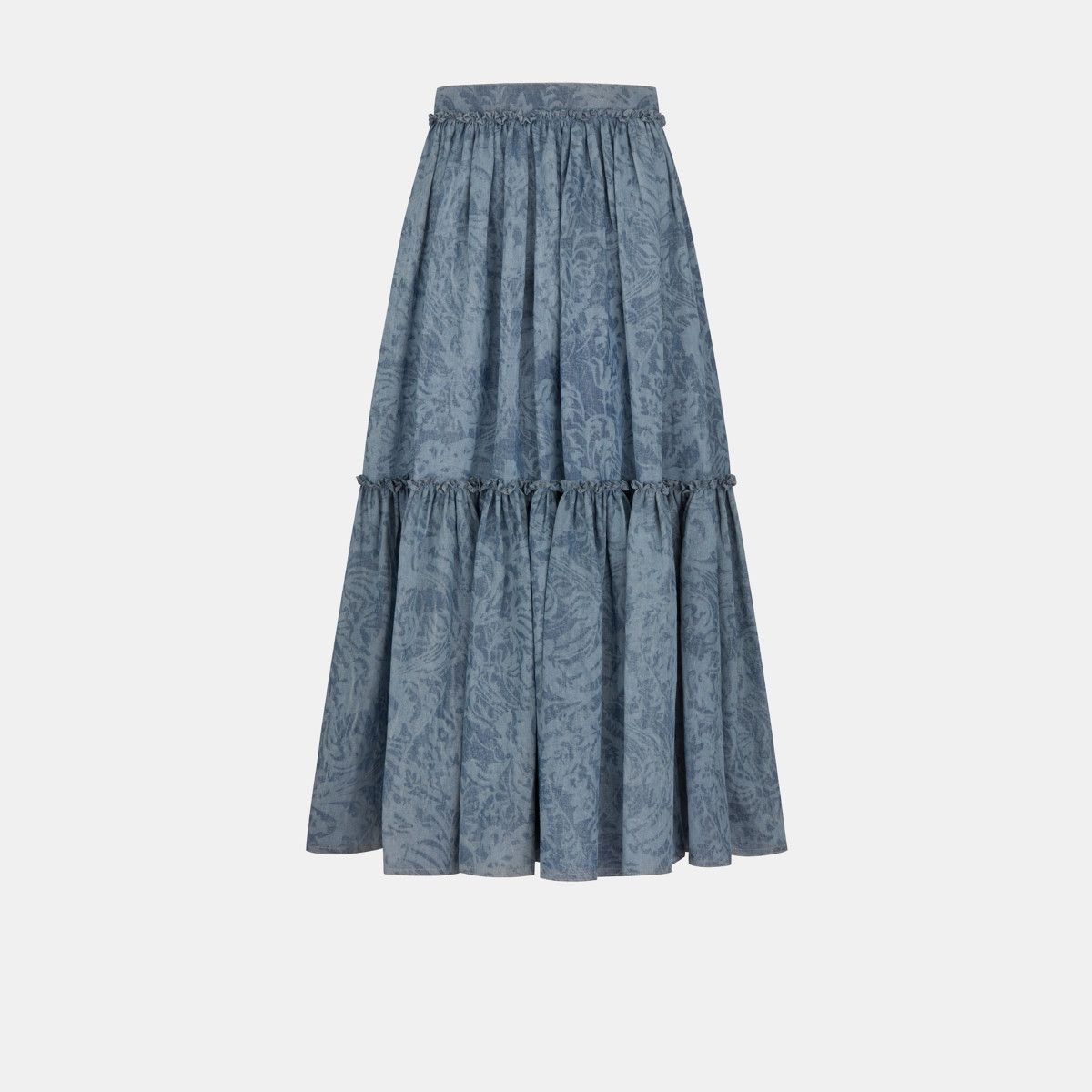 image of Dior O1Bcso1Str0224 Skirt In Blue, Women's (Size 30)