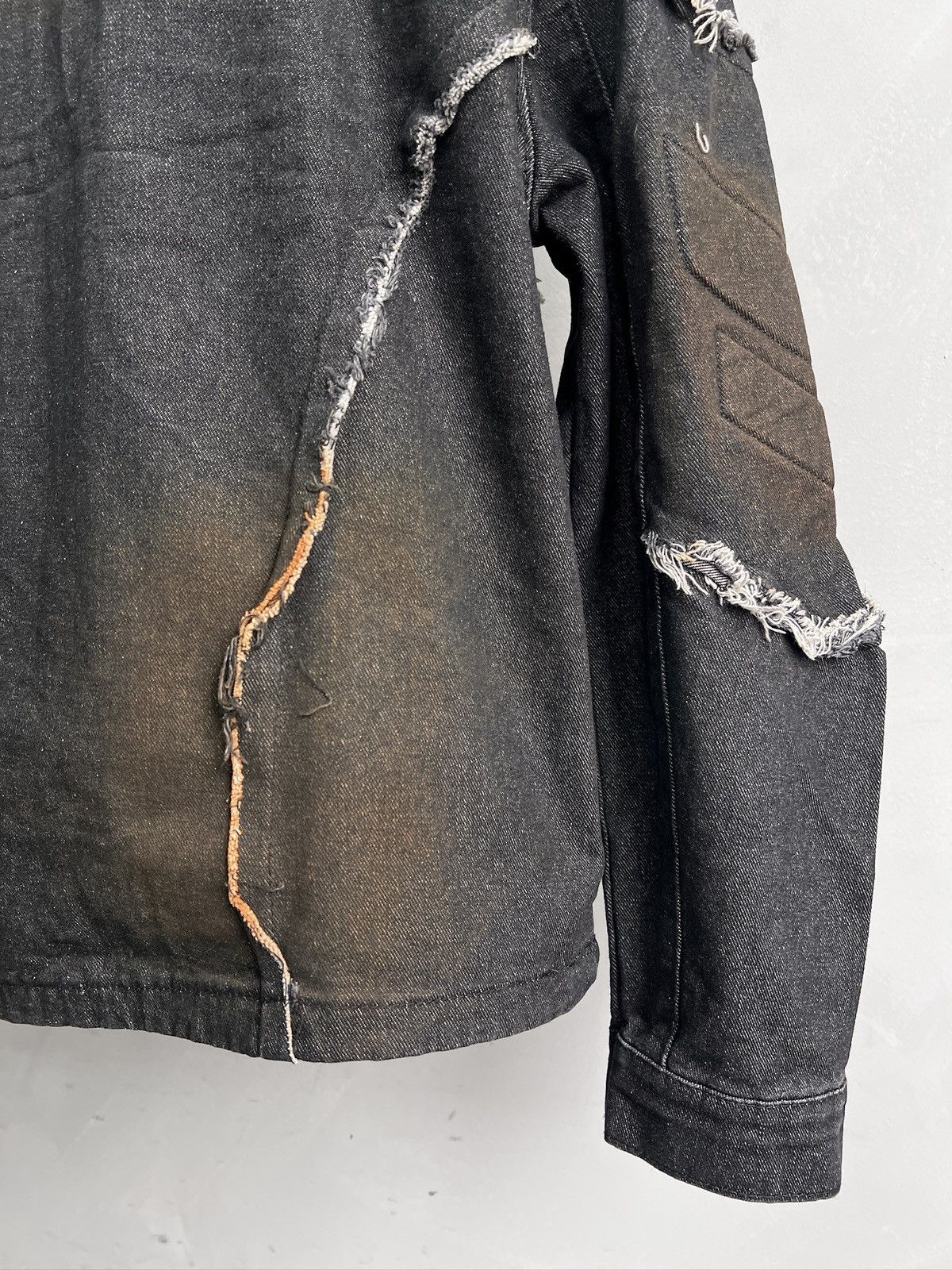 Kapital Sun faded racing moto style denim jacket y2k kapital style Size US M / EU 48-50 / 2 - 9 Thumbnail