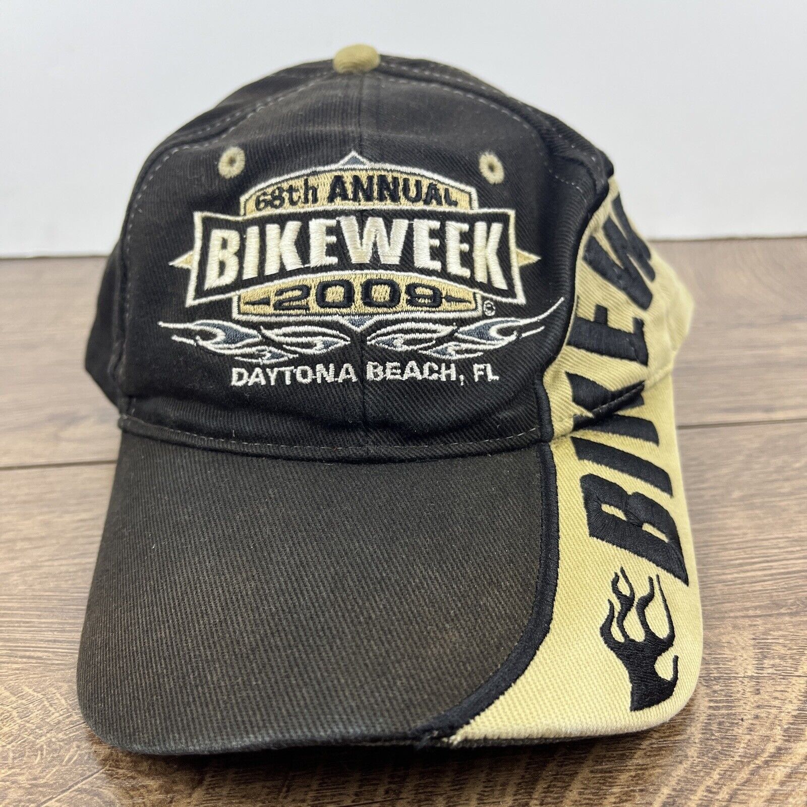 Other 68th Annual Bikeweek Hat 2009 Daytona Beach Black Hat Adjust Size ONE SIZE - 5 Thumbnail