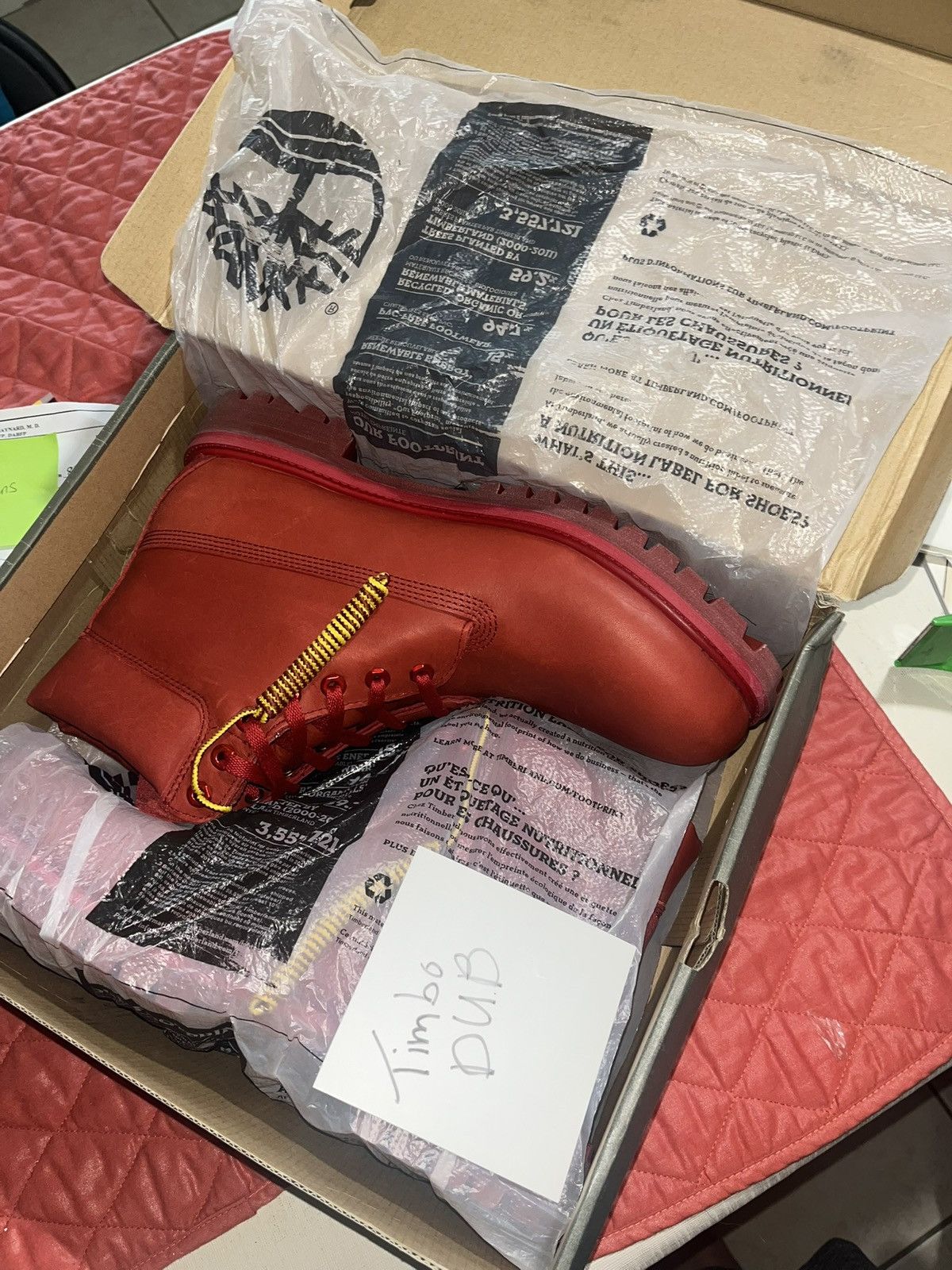 Billionaire Boys Club × Timberland Timberland Beeline x Pharrell Red Leather Boots Size US 13 / EU 46 - 7 Thumbnail