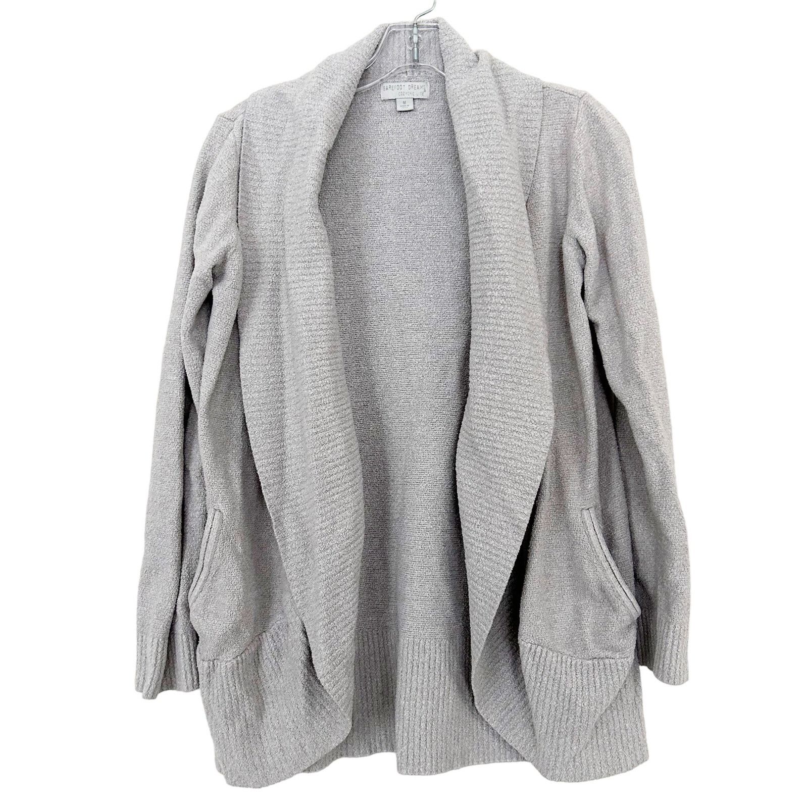 Other Barefoot Dreams Cozychic Lite Gray Circle Cardigan Sz M Size M / US 6-8 / IT 42-44 - 1 Thumbnail