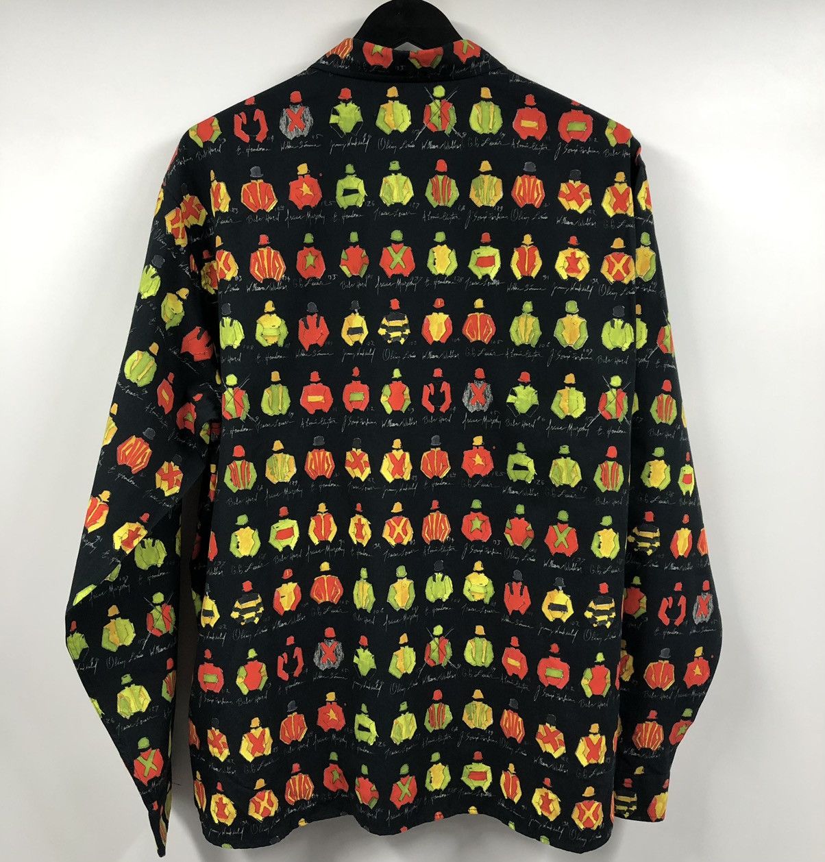 DENIM TEARS Denim Tears FW24 Watercolor Jockey Black Button Up Shirt M Size US M / EU 48-50 / 2 - 10 Thumbnail