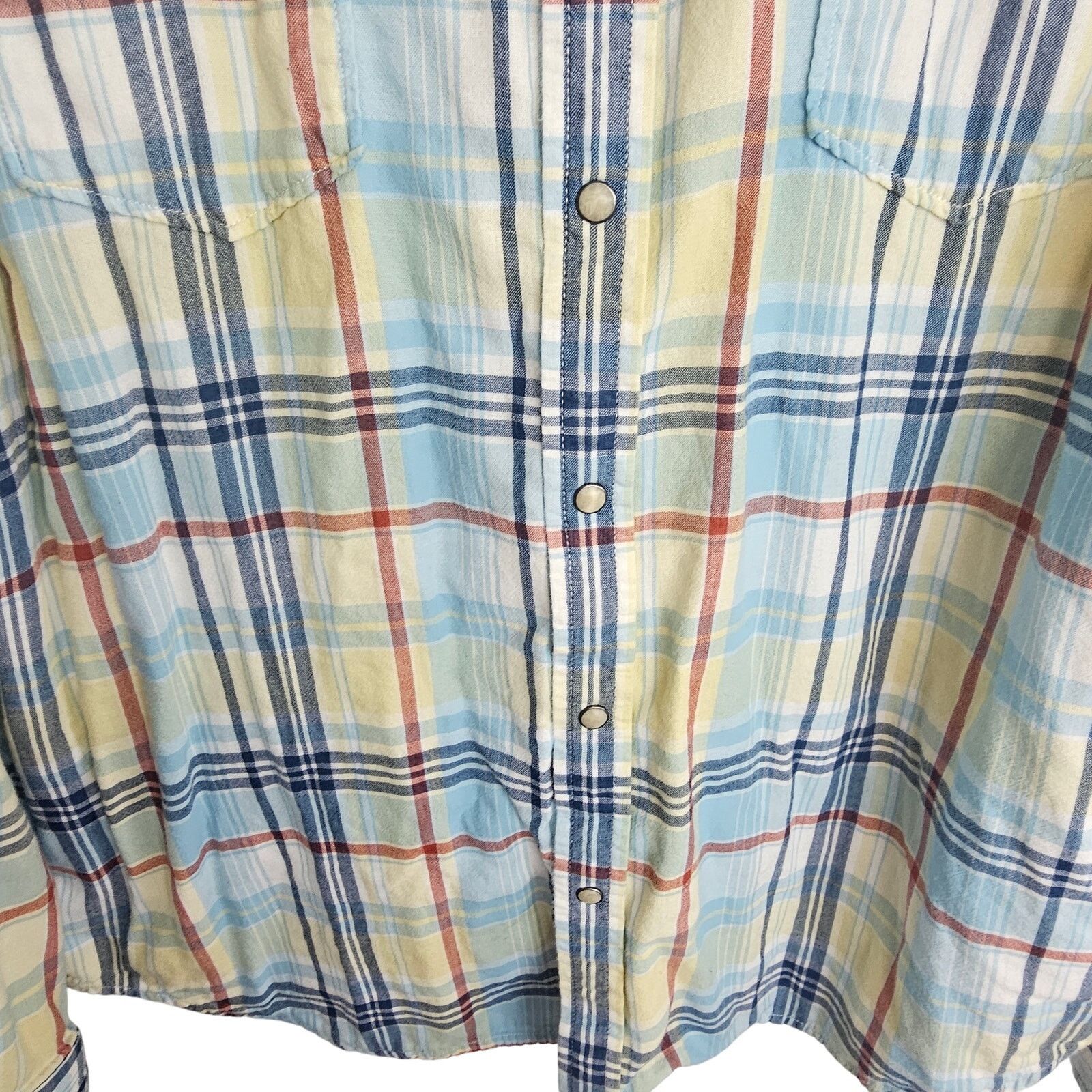 Lucky Brand Lucky Brand Mens Plaid Flannel Western Shirt Sz XXL Cowboy Size US XXL / EU 58 / 5 - 3 Thumbnail
