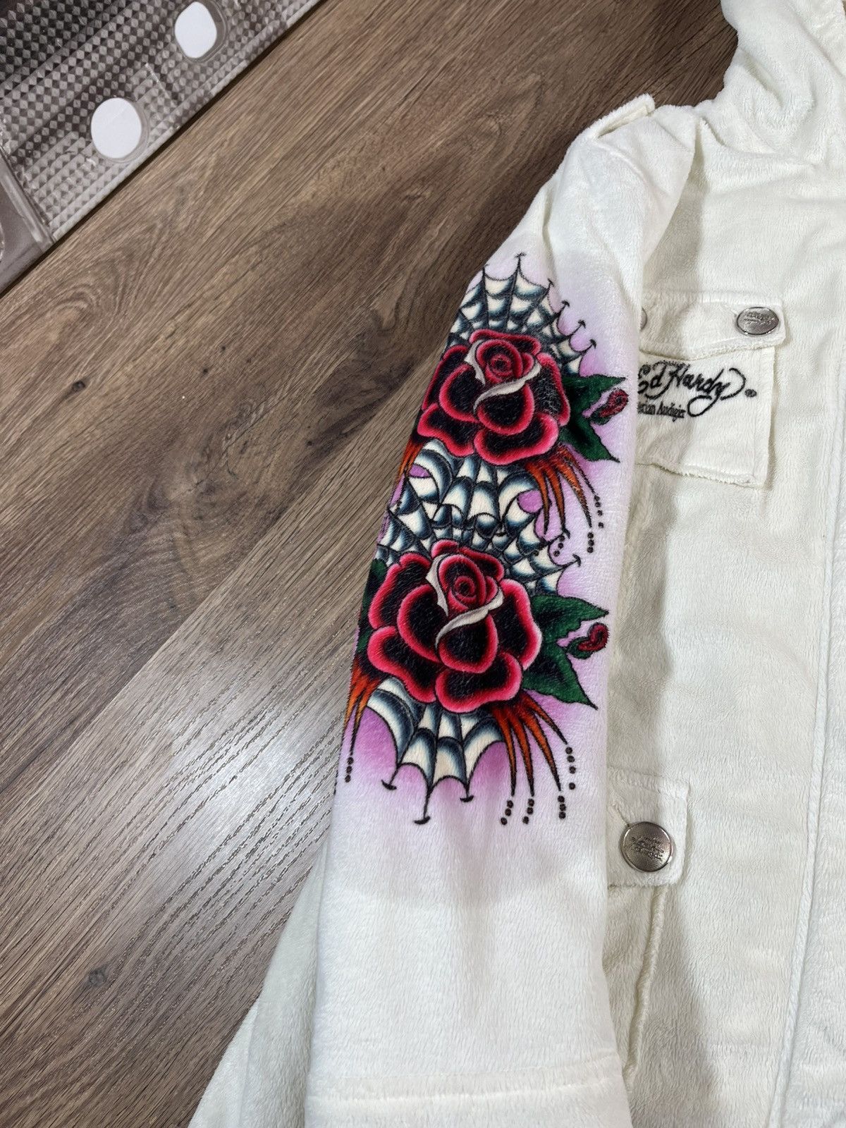 Ed Hardy Plush jacket Ed Hardy By Christian Audigier teddy coat Size L / US 10 / IT 46 - 8 Thumbnail