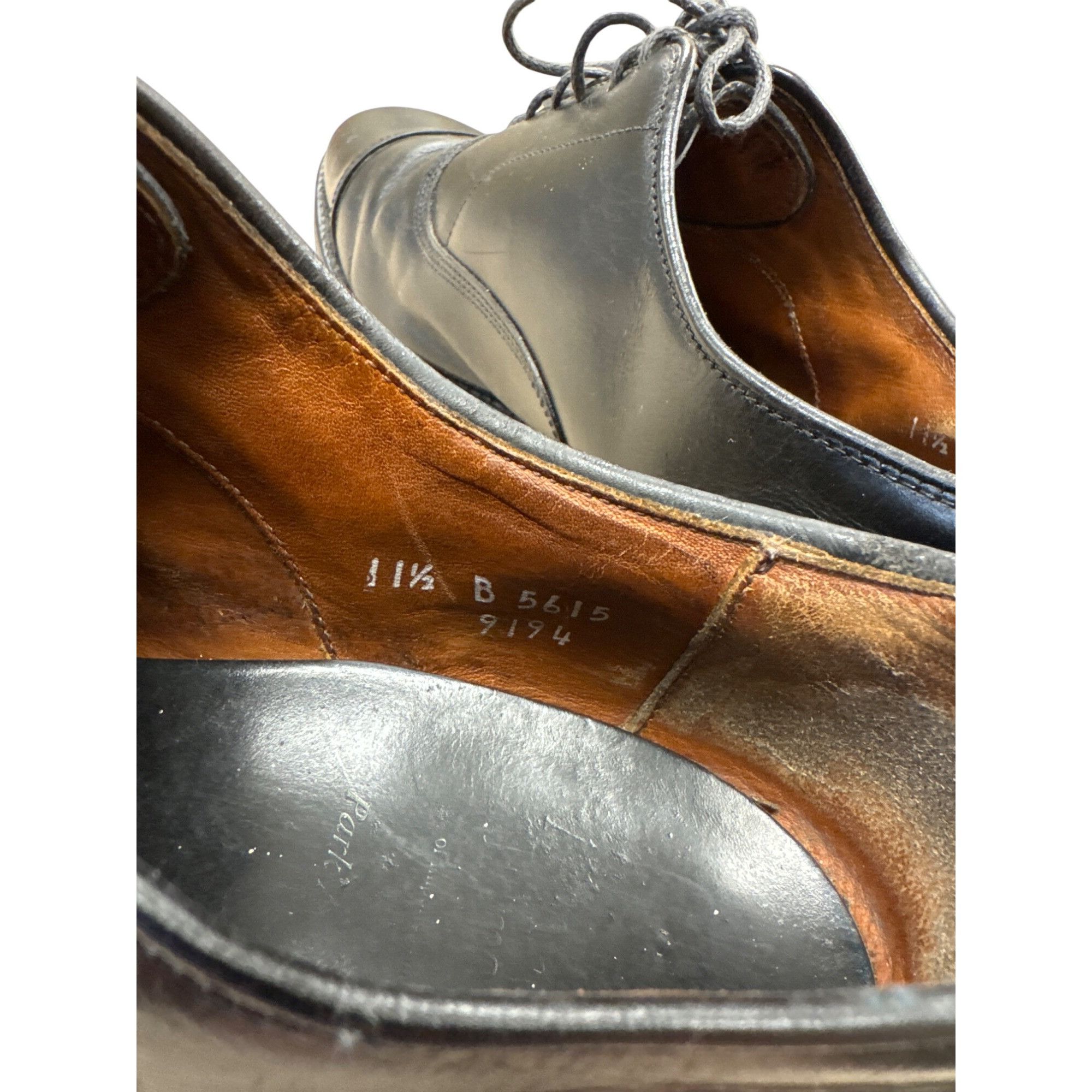 Allen Edmonds Allen Edmonds Park Avenue Mens Black Leather Oxford Shoes Si Size US 11.5 / EU 44-45 - 8 Thumbnail