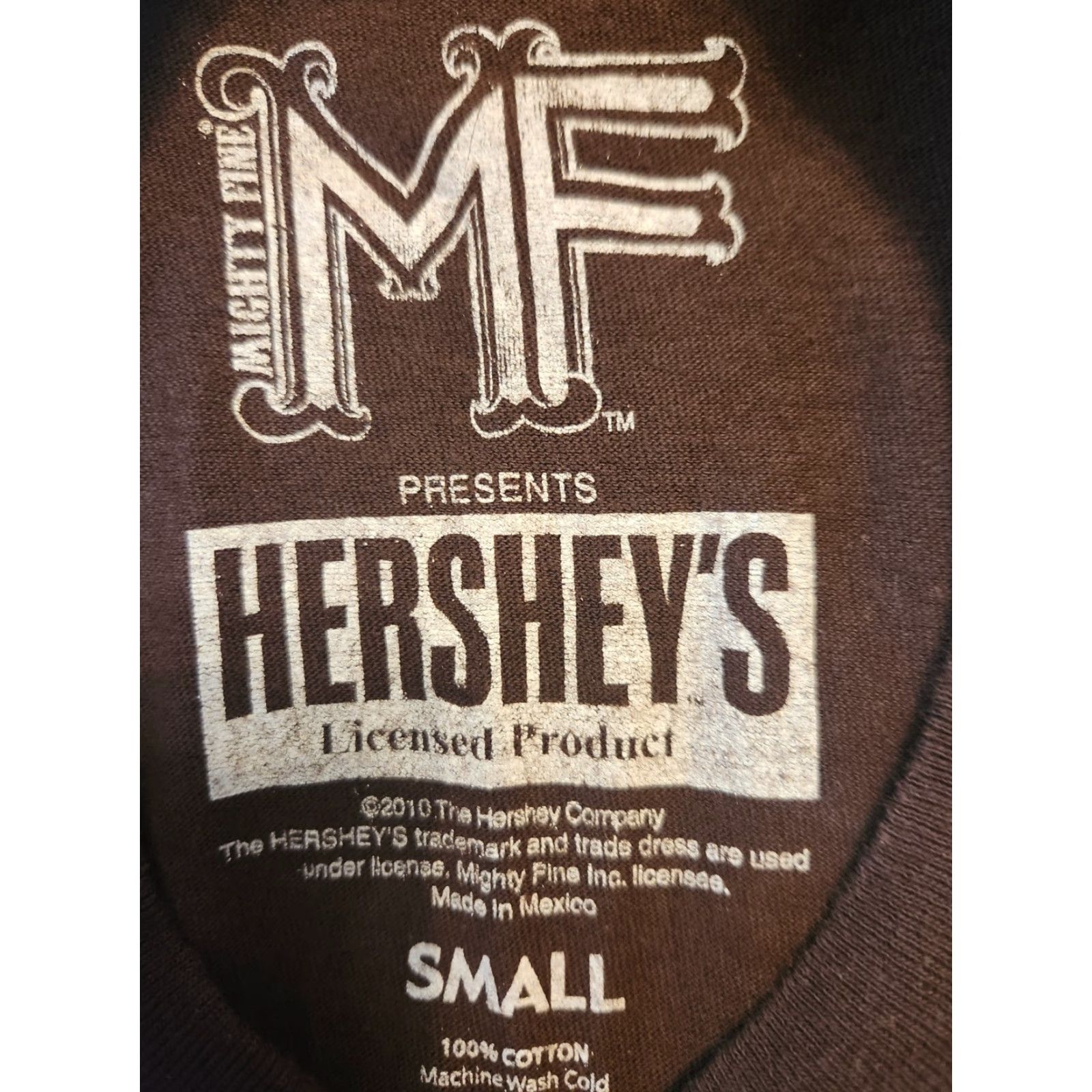 Vintage Mighty Fine Hersheys Chocolate Logo Brown Short Sleeve T Shirt Size Small Mens Crew Neck Graphic Print Vintage: No Regular Cotton Size US S / EU 44-46 / 1 - 2 Thumbnail