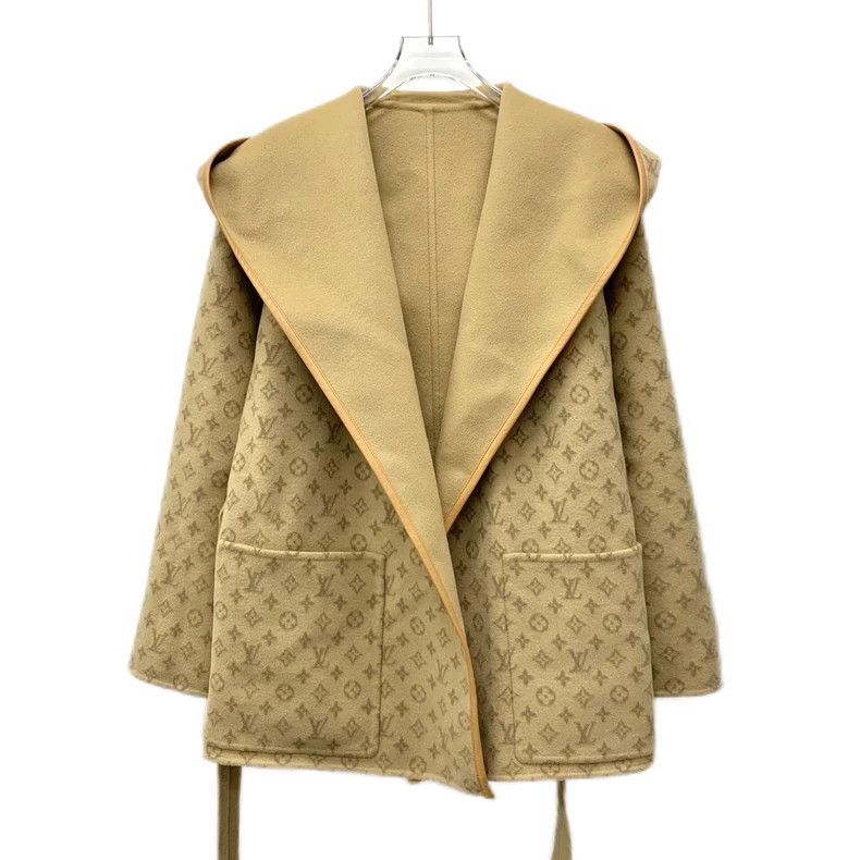 Louis Vuitton Louis Vuitton 25 Brown logo presbyopic full print wool hoo Size 4XL / US 24-26 - 1 Thumbnail
