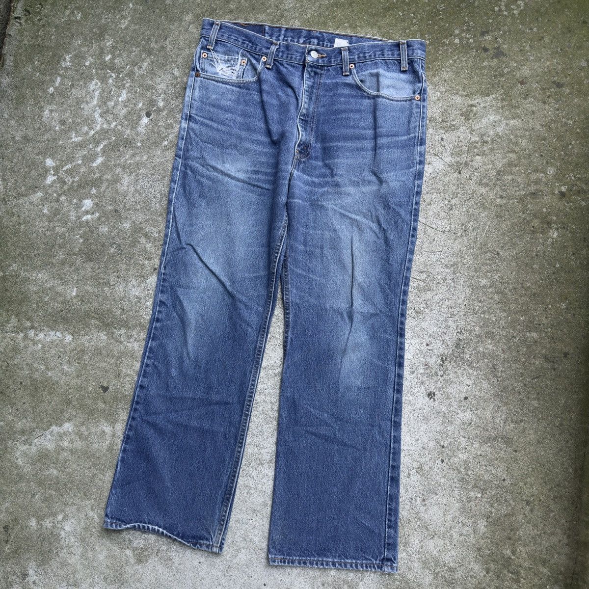 Levi's VINTAGE 90s LEVI'S 517 BOOT CUT FADED DENIM JEANS Size US 38 / EU 54 - 7 Thumbnail