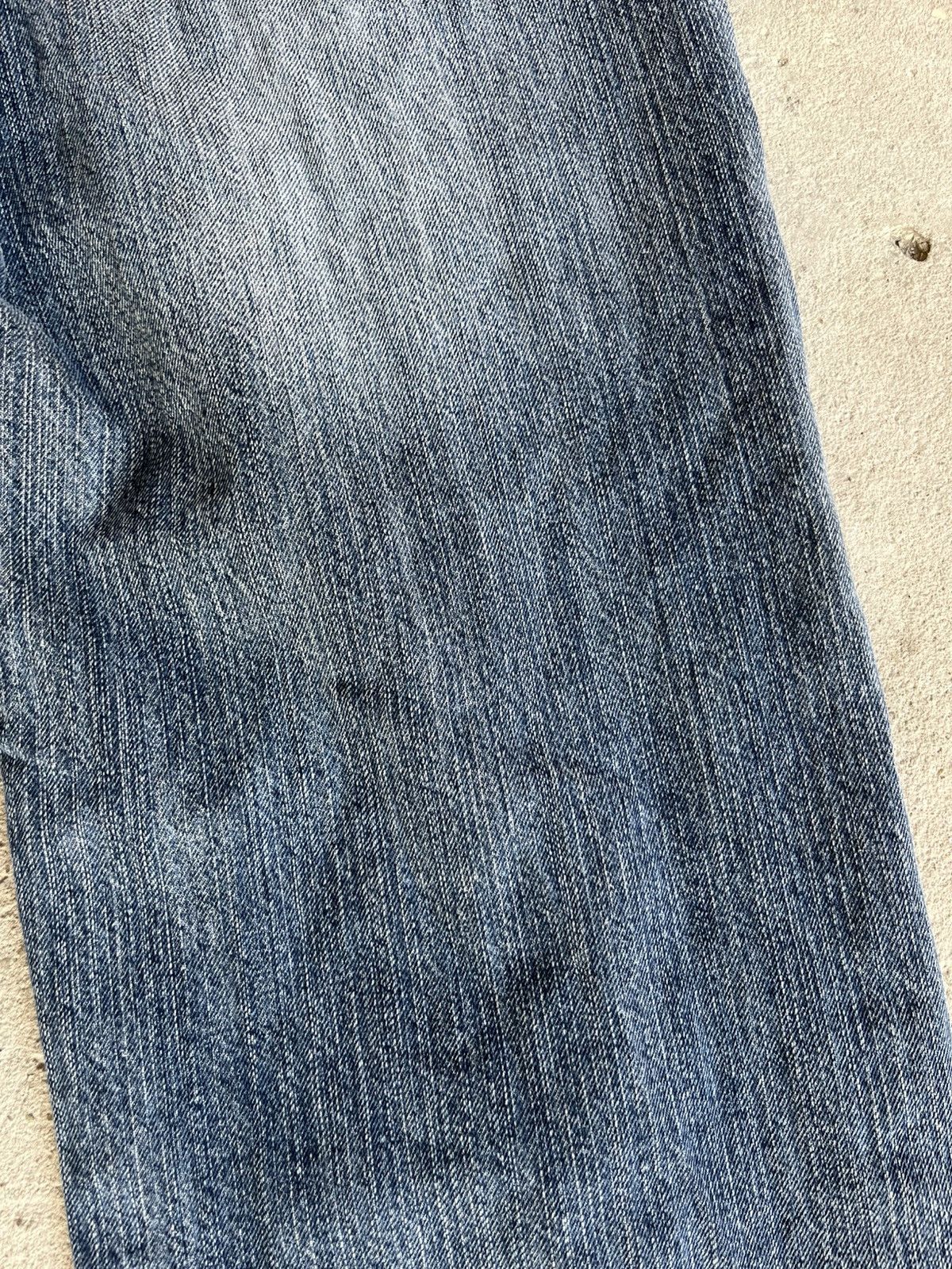 If Six Was Nine × Japanese Brand × Le Grande Bleu (L.G.B.) Faded Thrashed Crash Denim Pants Jeans like Rick Owens Y2K Size US 33 - 22 Thumbnail