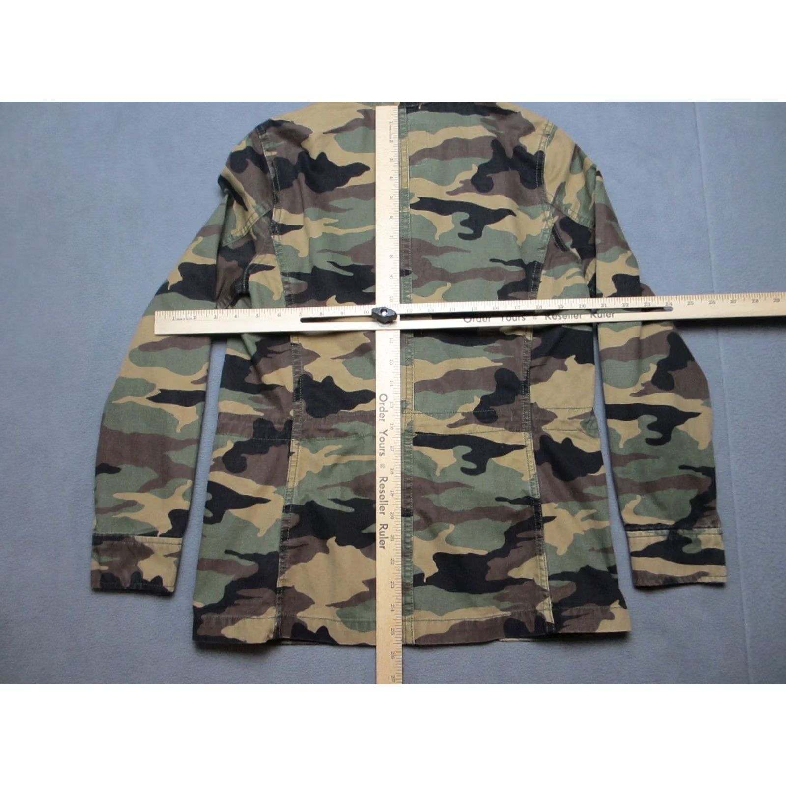 Madewell Madewell Military Jacket Camouflage Womens Small Green Beige Full Zip Jacket Size S / US 4 / IT 40 - 6 Thumbnail