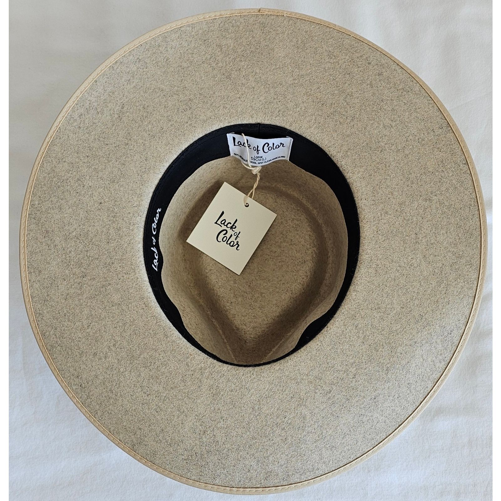 Lack of Color Lack of Color Carlo Speckled Grey Rancher hat (Ivory) Size ONE SIZE - 8 Thumbnail